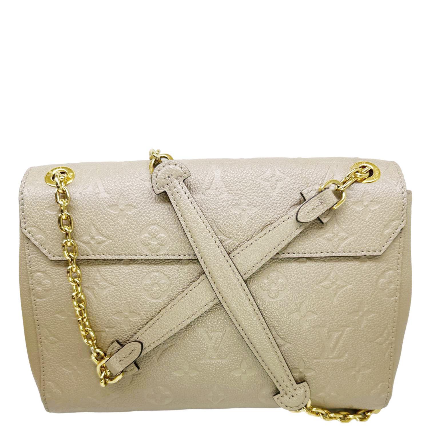 LOUIS VUITTON Vavin PM Monogram Empreinte Leather Shoulder Bag Beige - Image 5