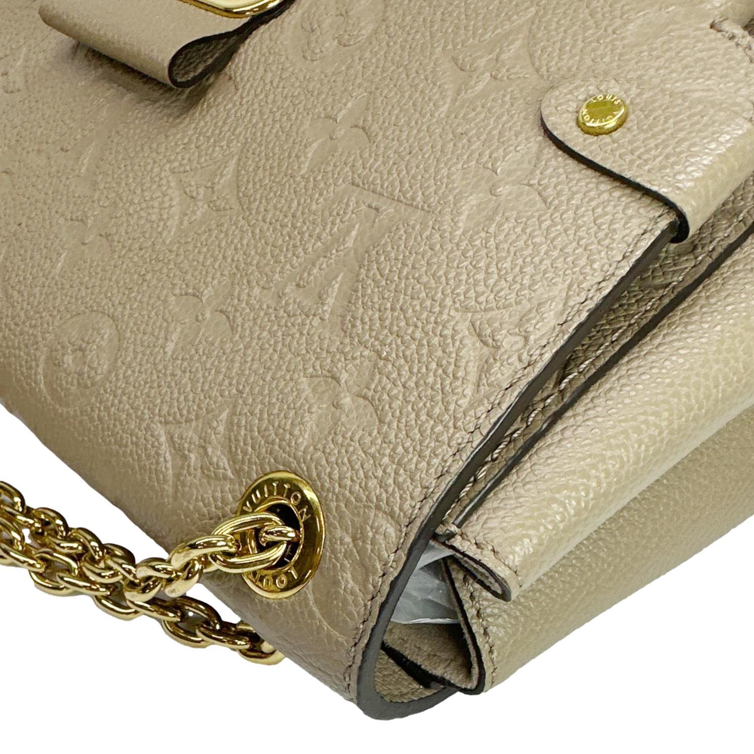 LOUIS VUITTON Vavin PM Monogram Empreinte Leather Shoulder Bag Beige - Image 7