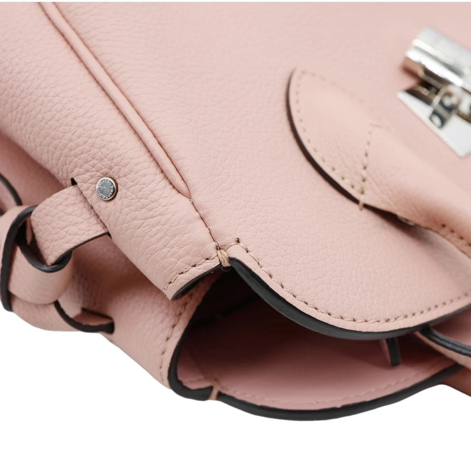 LOUIS VUITTON Milla PM Veau Nuage Leather Shoulder Bag Rose Poudre - Image 5