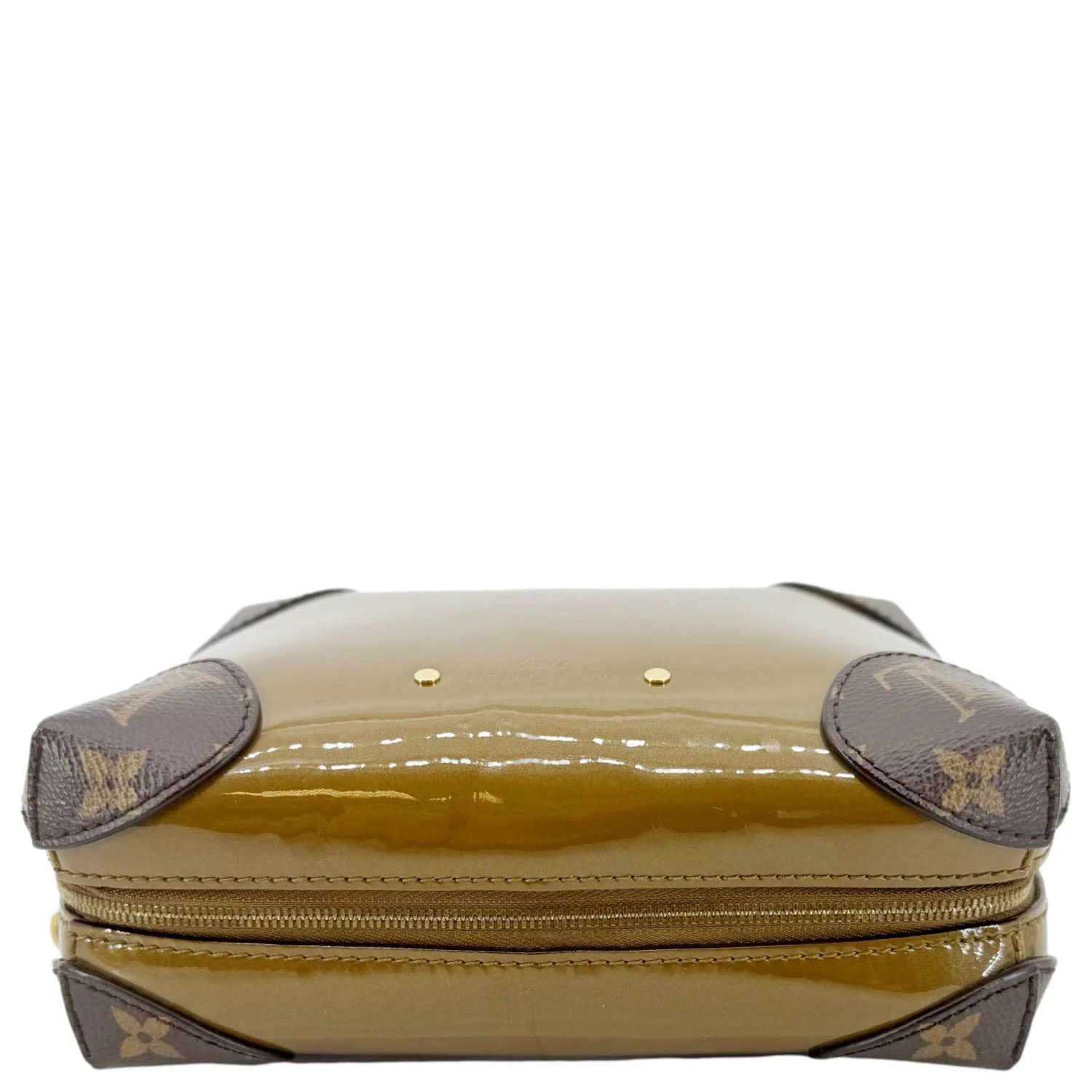 LOUIS VUITTON Venice Monogram Vernis Leather Shoulder Bag Bronze - Image 7