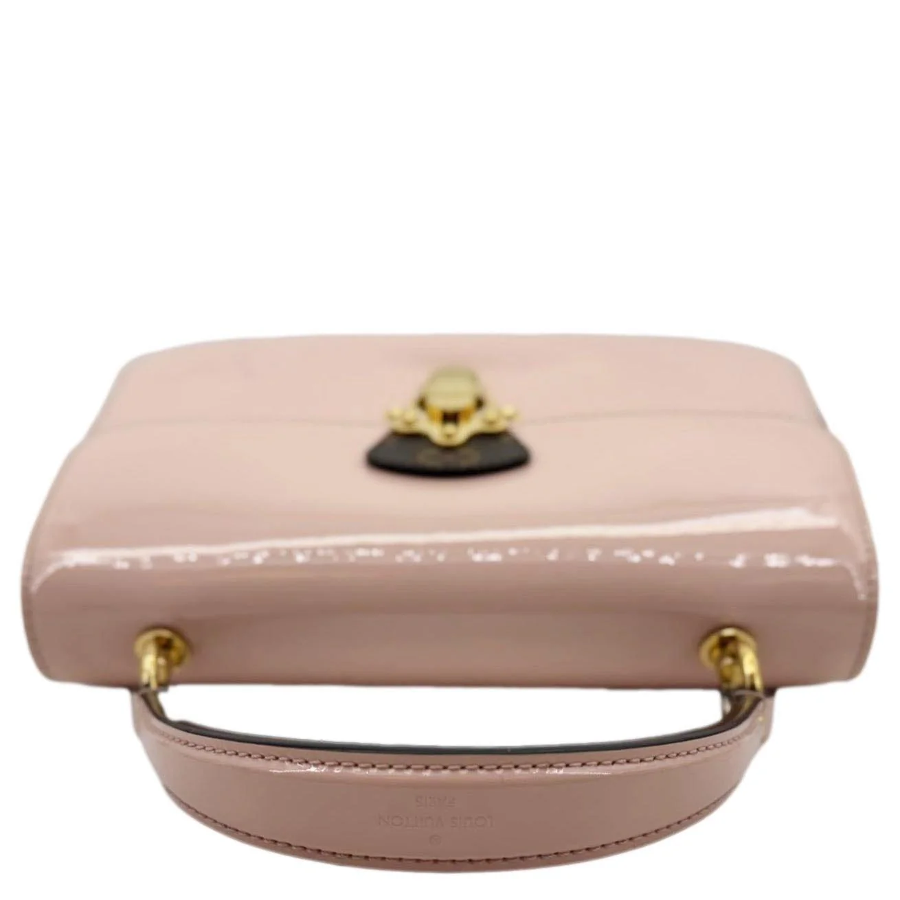 LOUIS VUITTON Cherrywood BB Vernis Leather Crossbody Bag Pink - Image 7