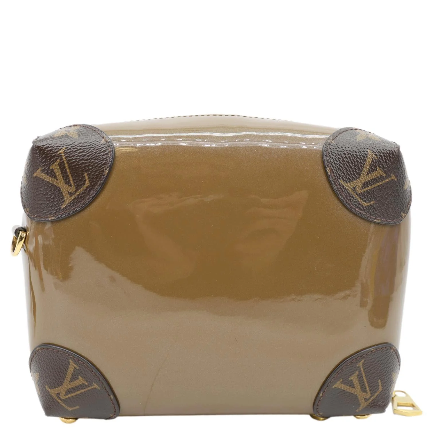 LOUIS VUITTON Venice Monogram Vernis Leather Shoulder Bag Bronze - Image 4