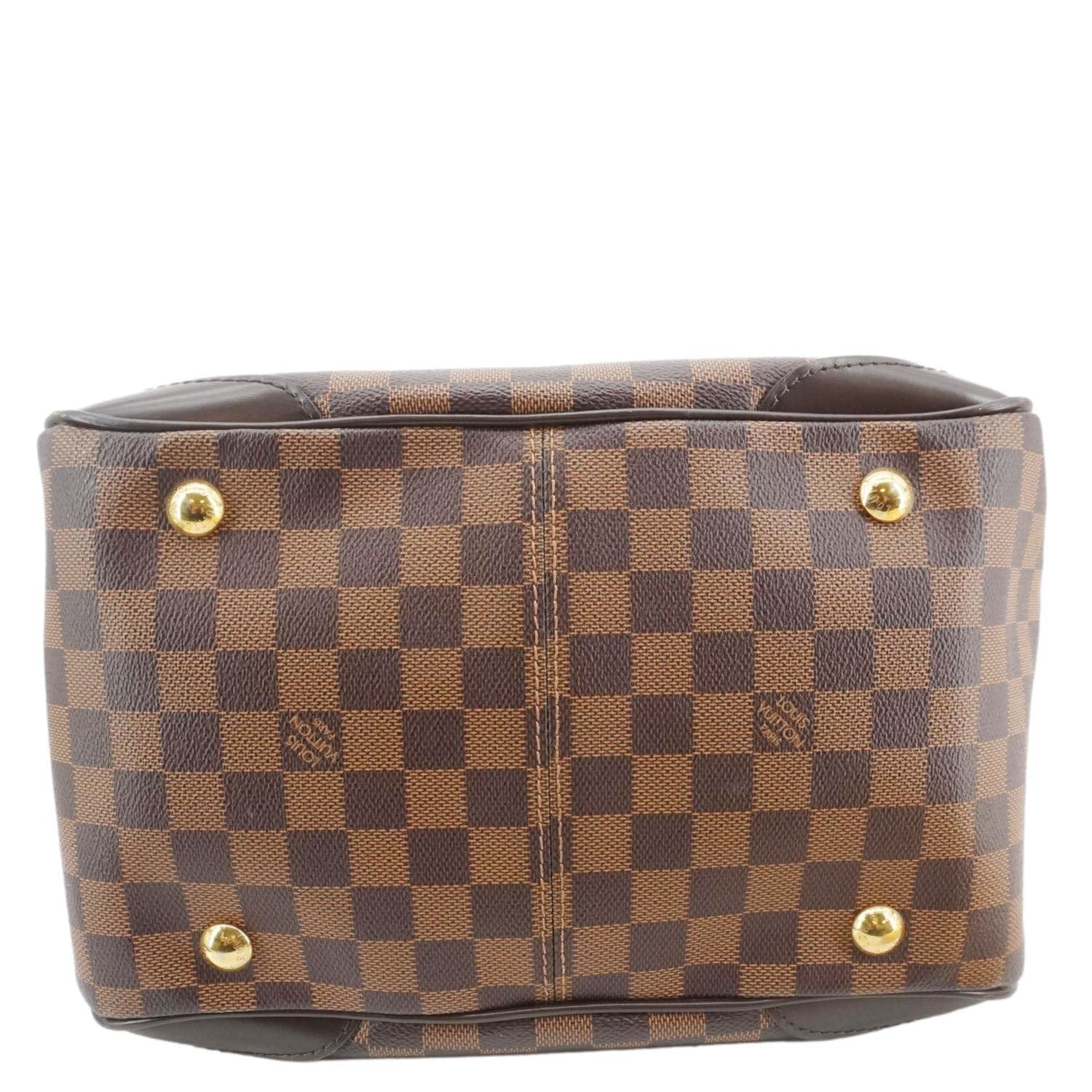 LOUIS VUITTON Verona MM Damier Ebene Shoulder Bag Brown - Image 10
