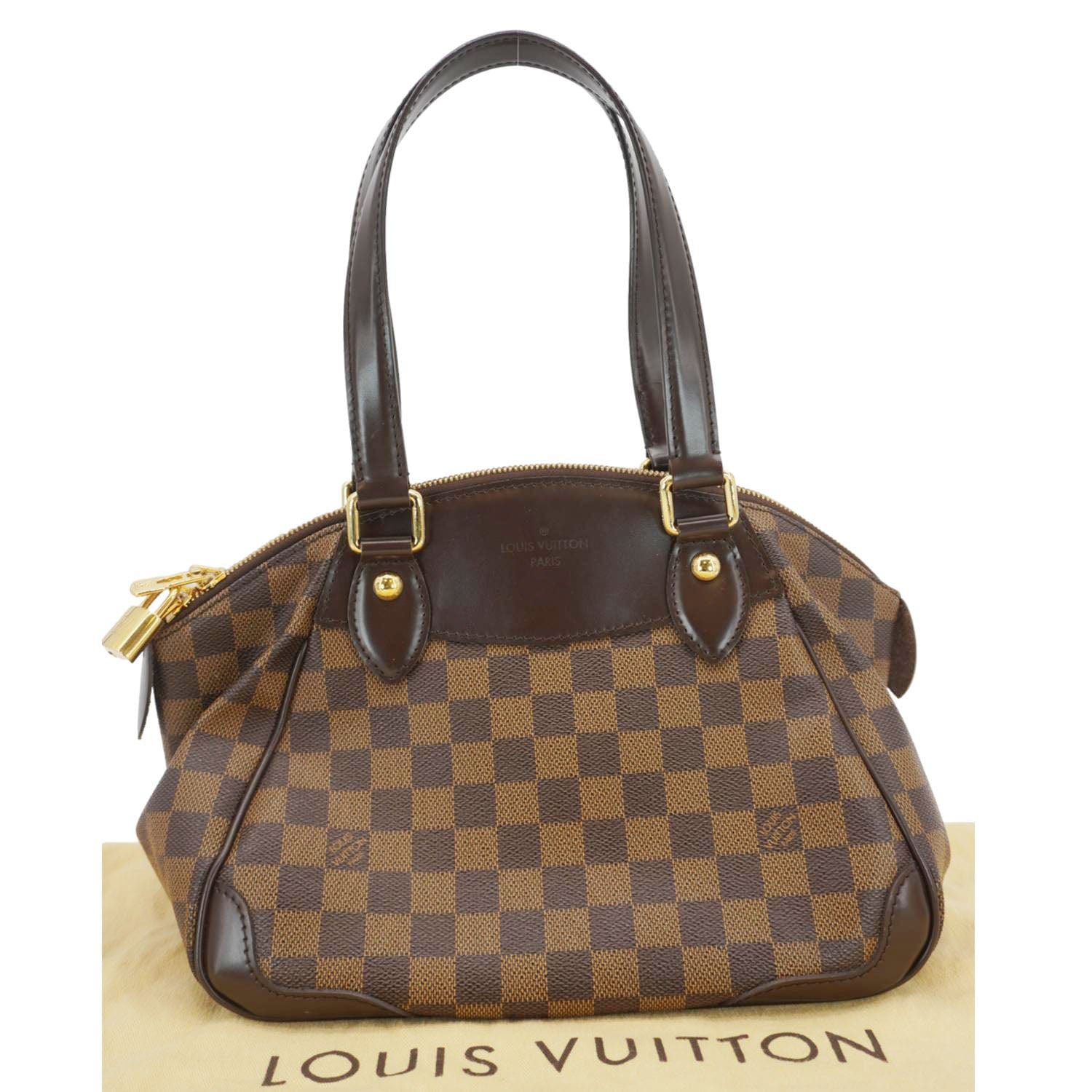 LOUIS VUITTON Verona PM Damier Ebene Satchel Bag Brown - Image 3