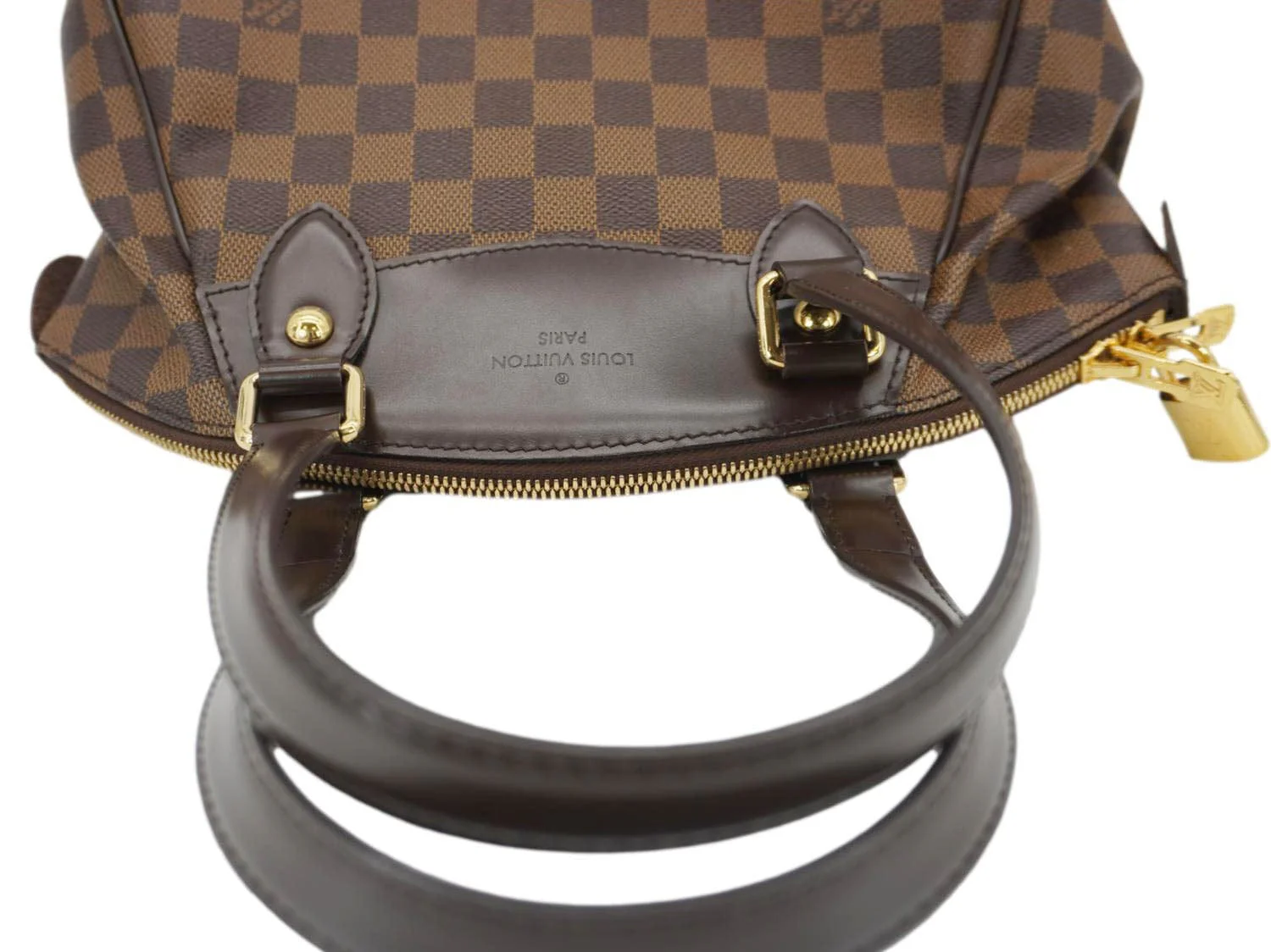 LOUIS VUITTON Verona PM Damier Ebene Satchel Bag Brown - Image 5