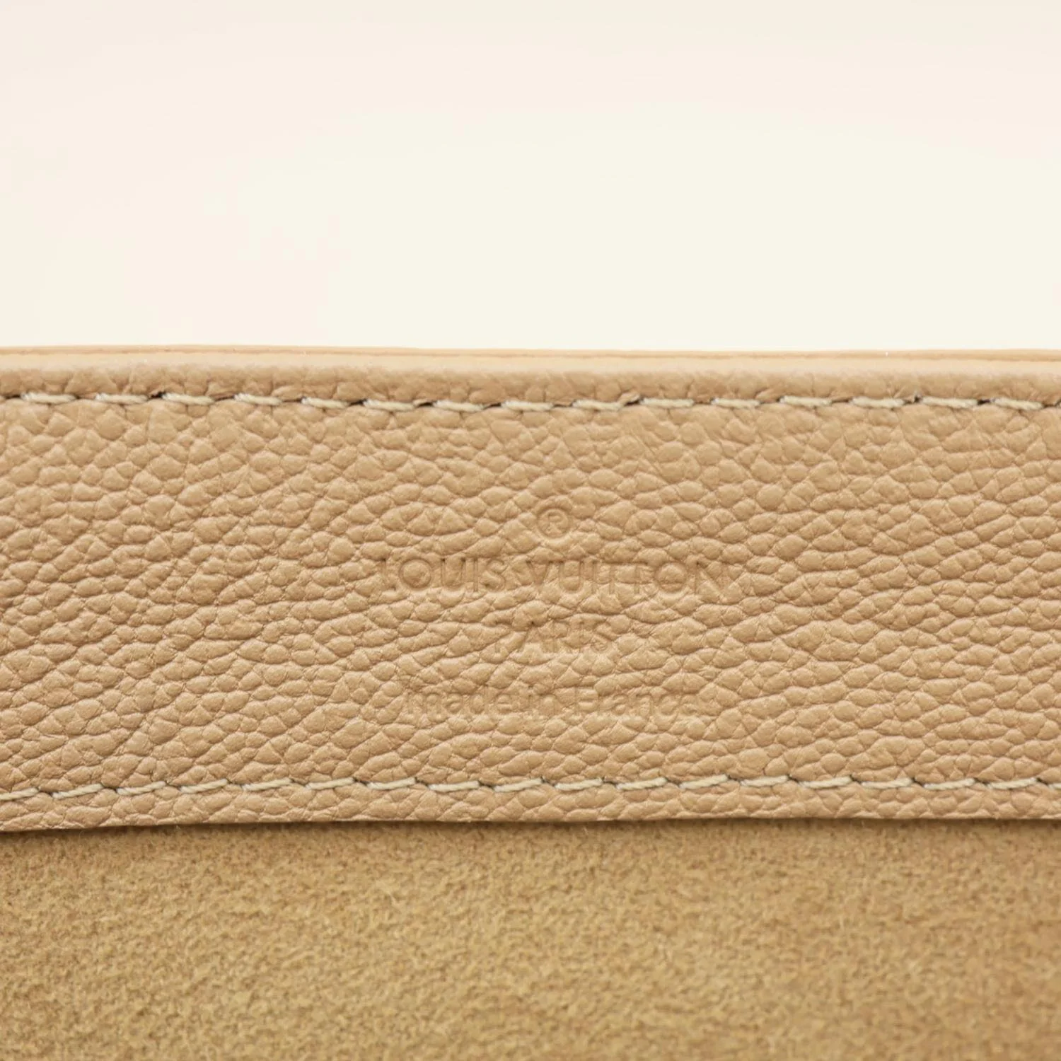 LOUIS VUITTON Very One Handle Leather Shoulder Bag Beige - Image 12