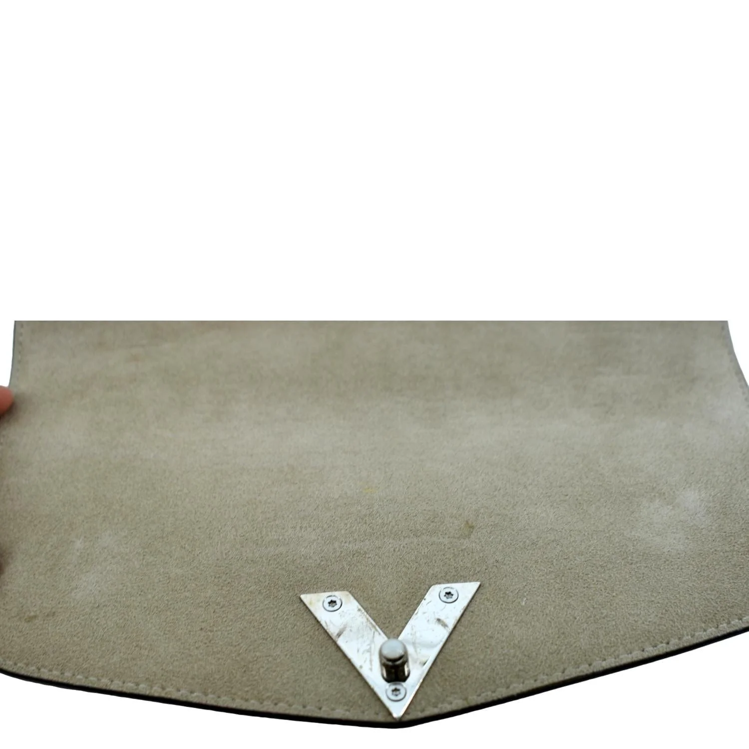 LOUIS VUITTON Very Calfskin Leather Saddle Shoulder Bag Khaki Green - Image 10
