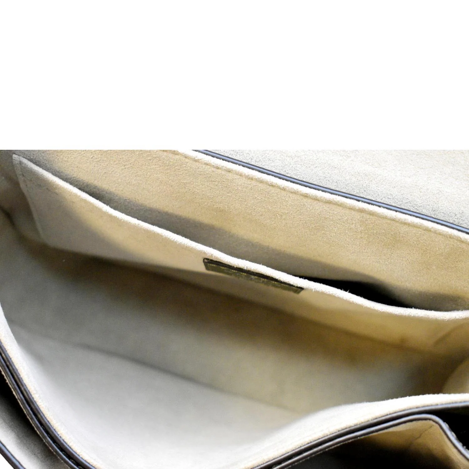 LOUIS VUITTON Very Calfskin Leather Saddle Shoulder Bag Khaki Green - Image 13