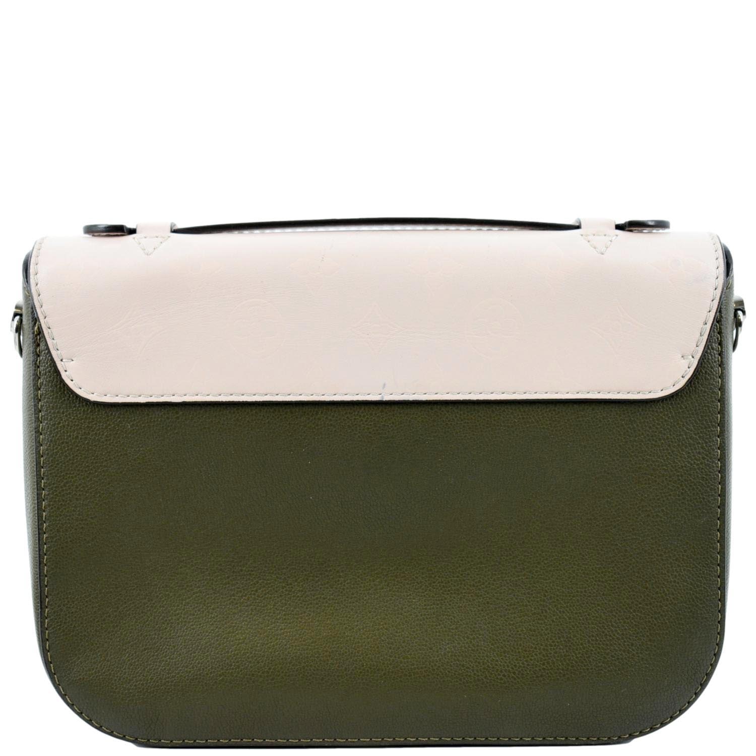 LOUIS VUITTON Very Calfskin Leather Saddle Shoulder Bag Khaki Green - Image 3