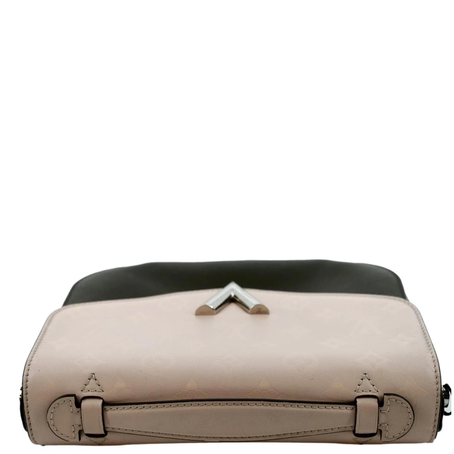 LOUIS VUITTON Very Calfskin Leather Saddle Shoulder Bag Khaki Green - Image 4
