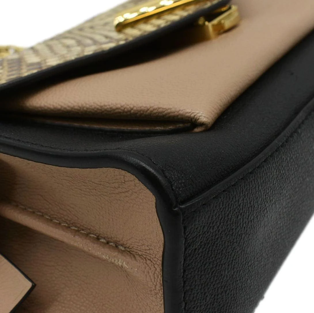LOUIS VUITTON Very Python Leather Chain Crossbody Bag Black - Image 9