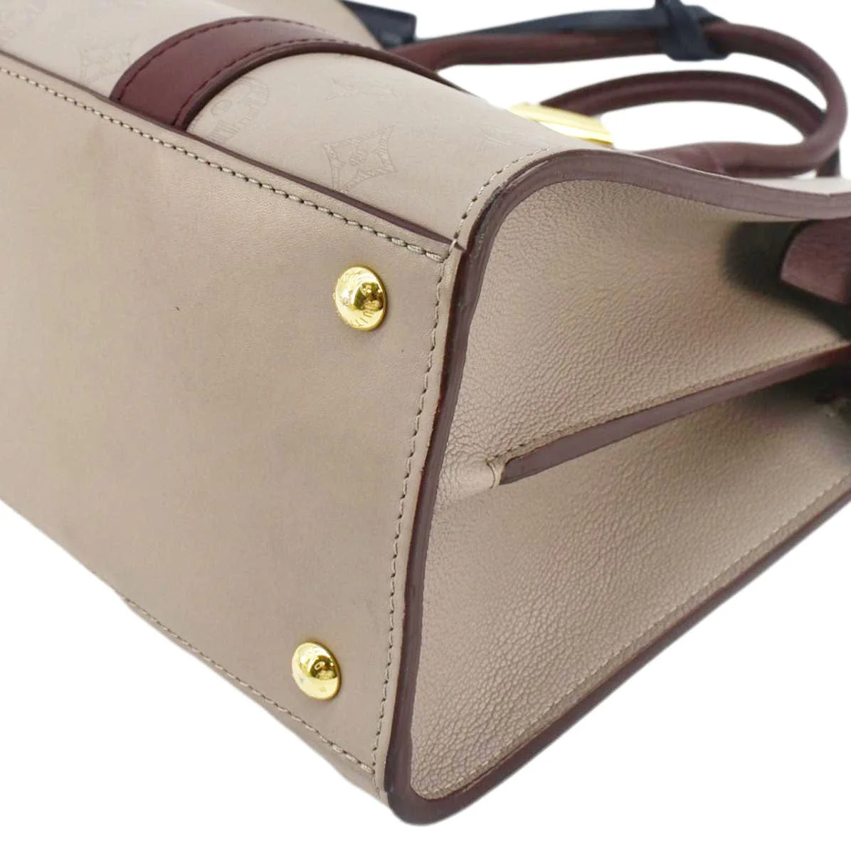 LOUIS VUITTON Very MM Monogram Cuir Plume Tote Light Purple - Image 8
