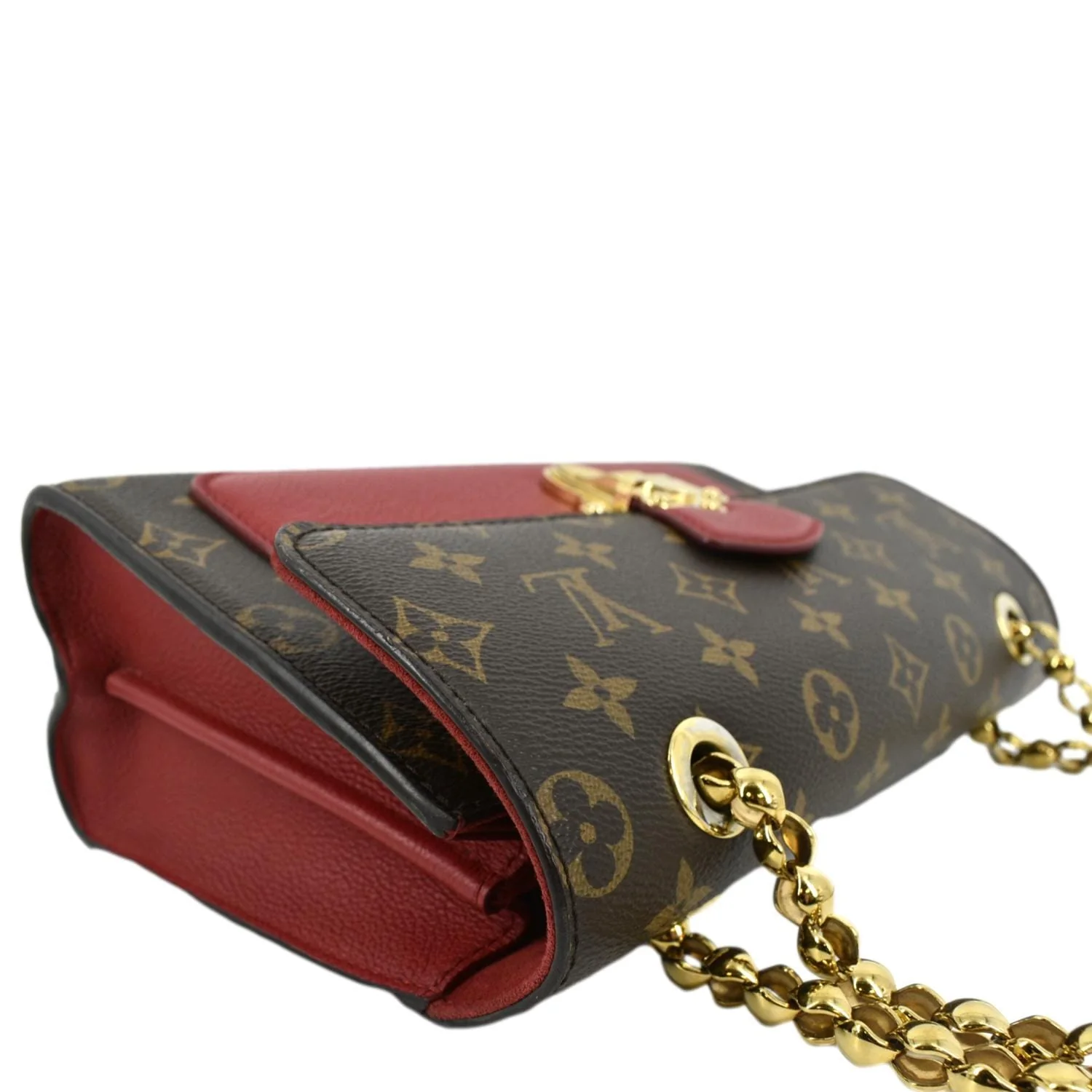 LOUIS VUITTON Victoire Monogram Canvas Shoulder Crossbody Bag Cerise - Image 5