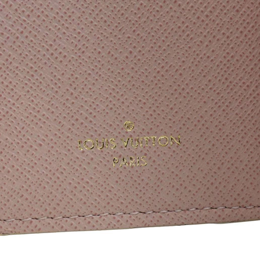 LOUIS VUITTON Victorine Damier Azur Wallet Rose Ballerine - Image 13