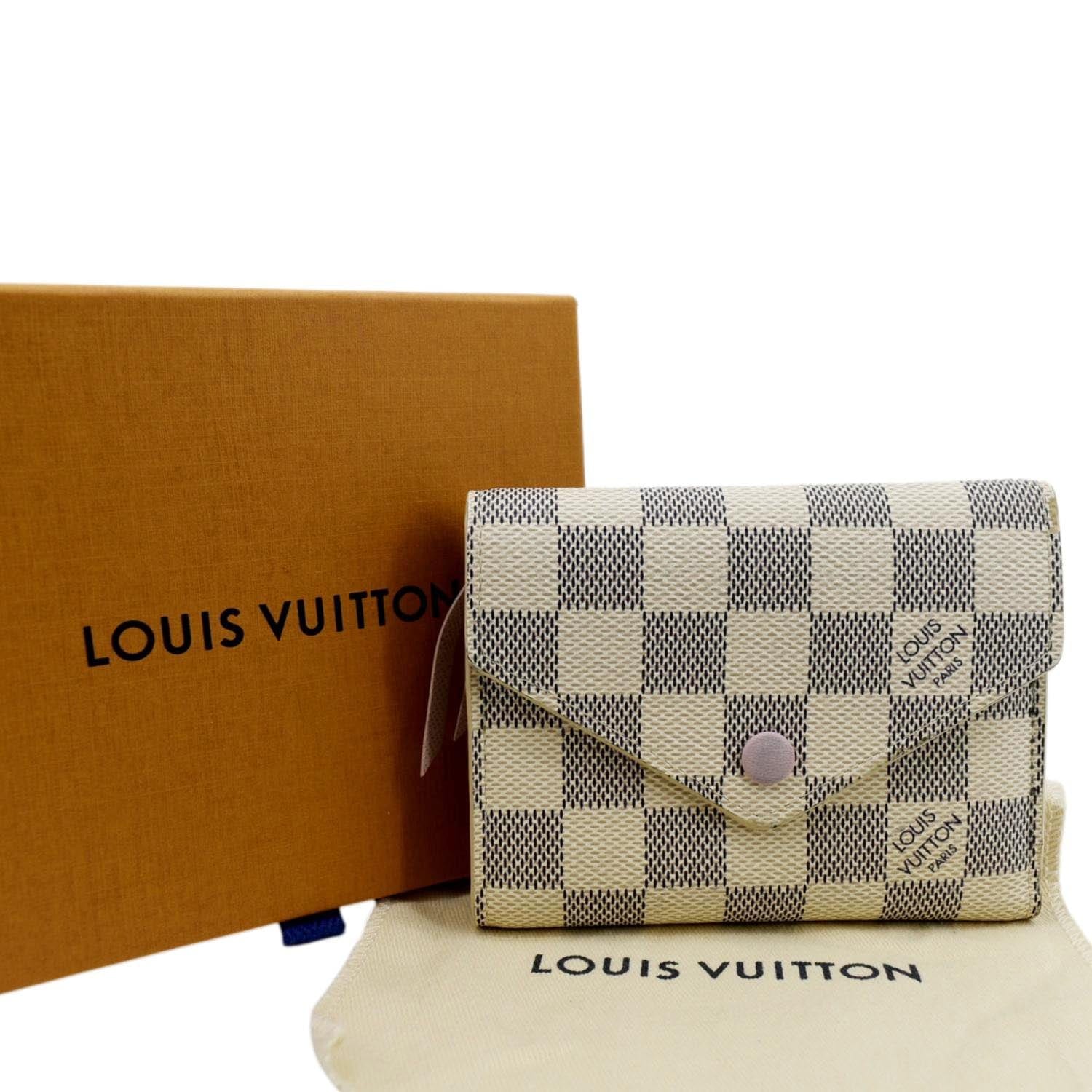 LOUIS VUITTON Victorine Damier Azur Wallet White - Image 3