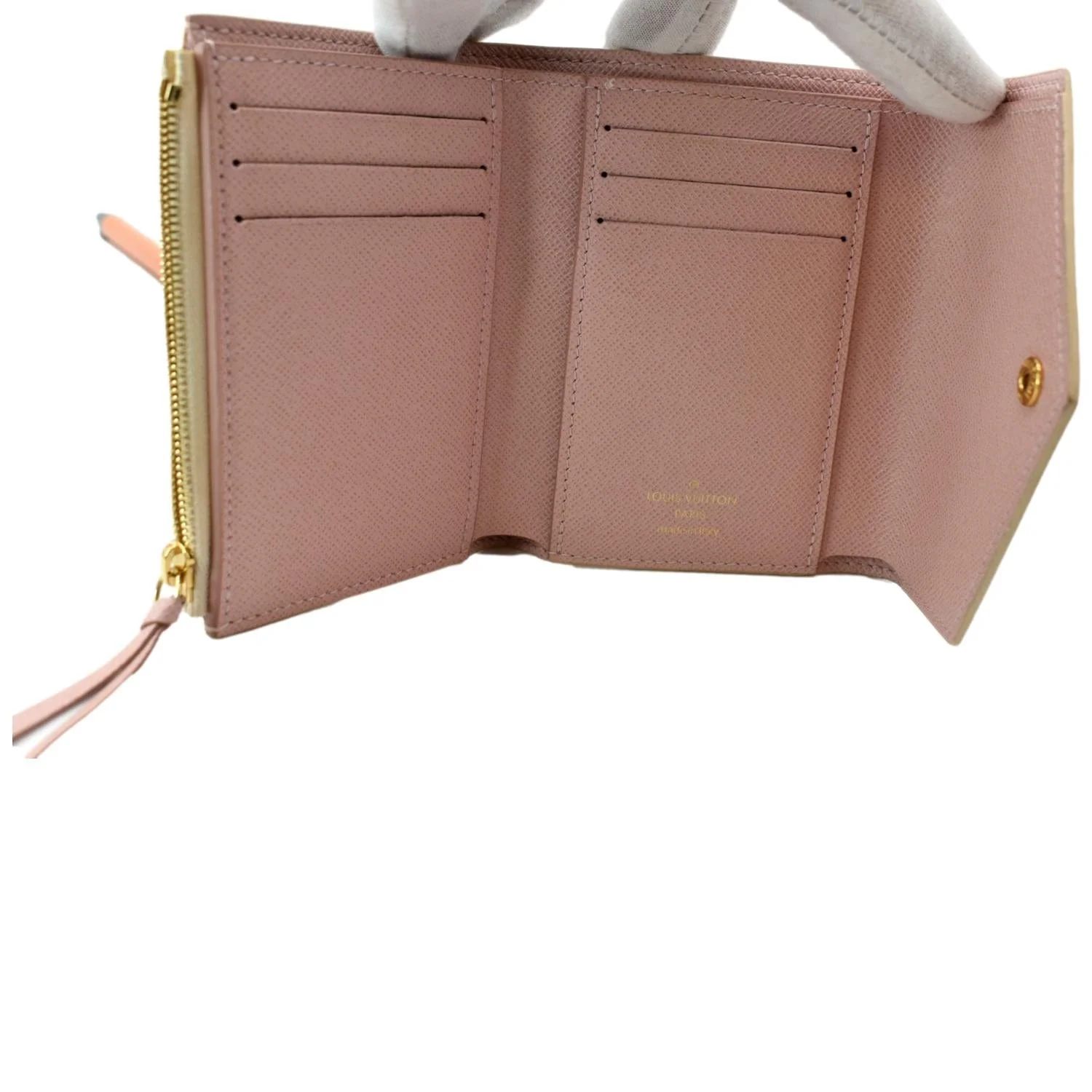 LOUIS VUITTON Victorine Damier Azur Wallet White - Image 9