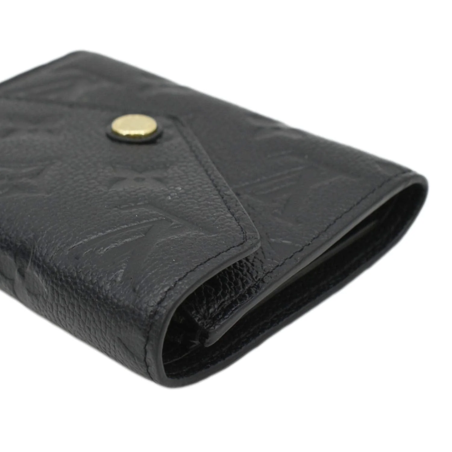 LOUIS VUITTON Victorine Monogram Empreinte Wallet Black - Image 6