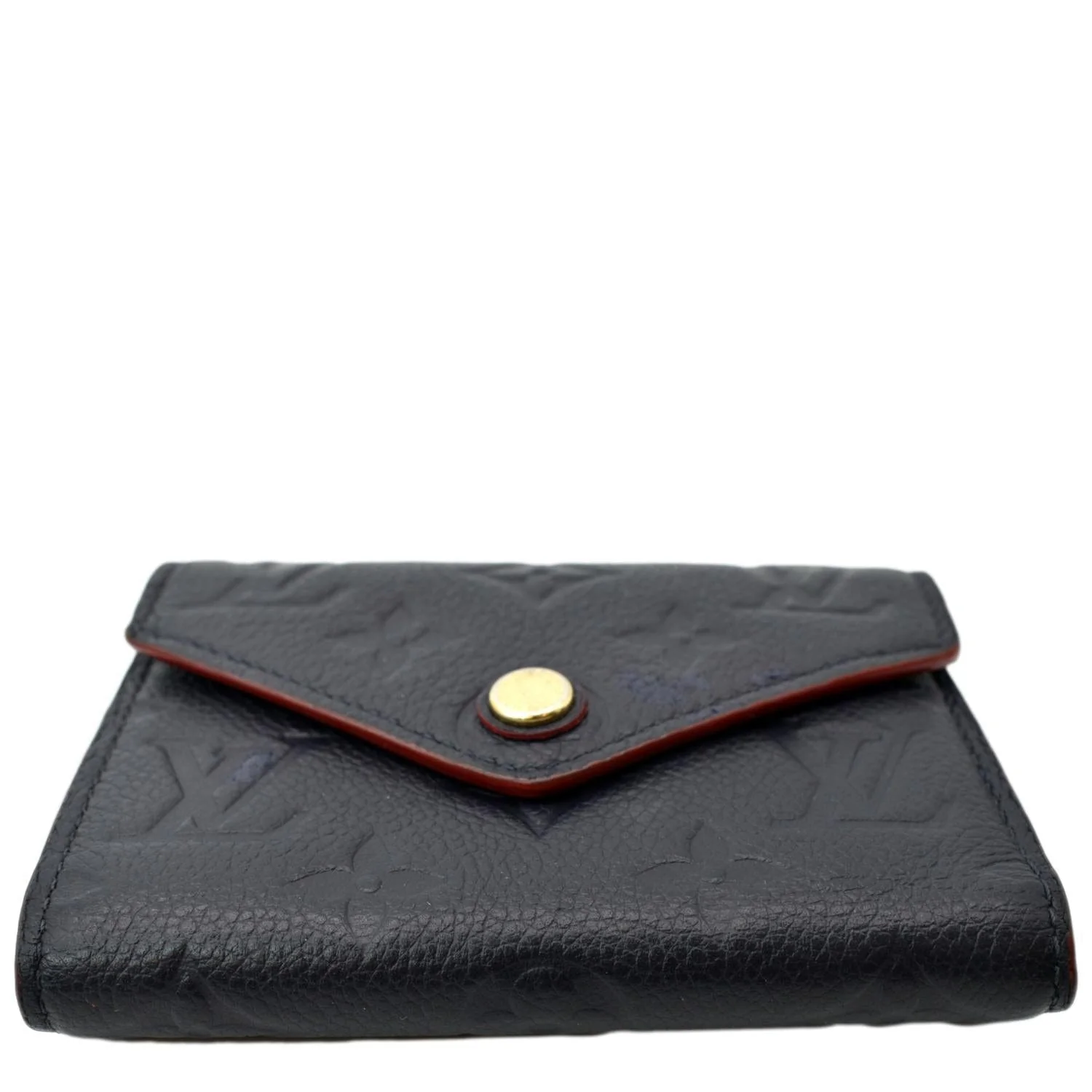 LOUIS VUITTON Victorine Monogram Empreinte Wallet Dark Navy Blue - Image 8