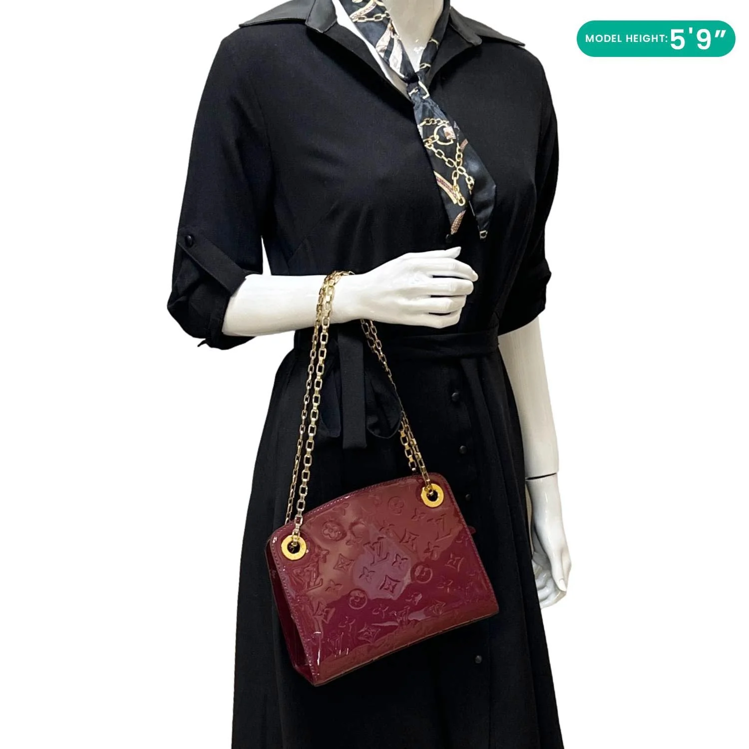 LOUIS VUITTON Virginia Monogram Vernis Shoulder Bag Amethyste - Image 2