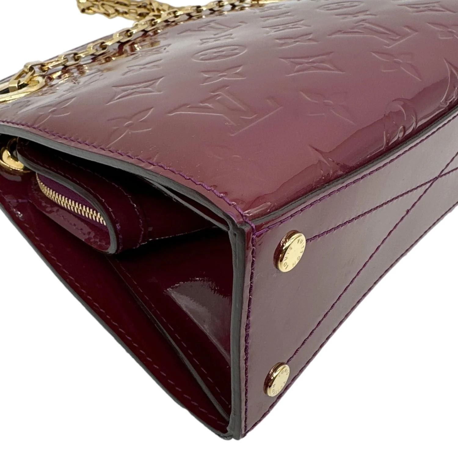LOUIS VUITTON Virginia Monogram Vernis Shoulder Bag Amethyste - Image 9