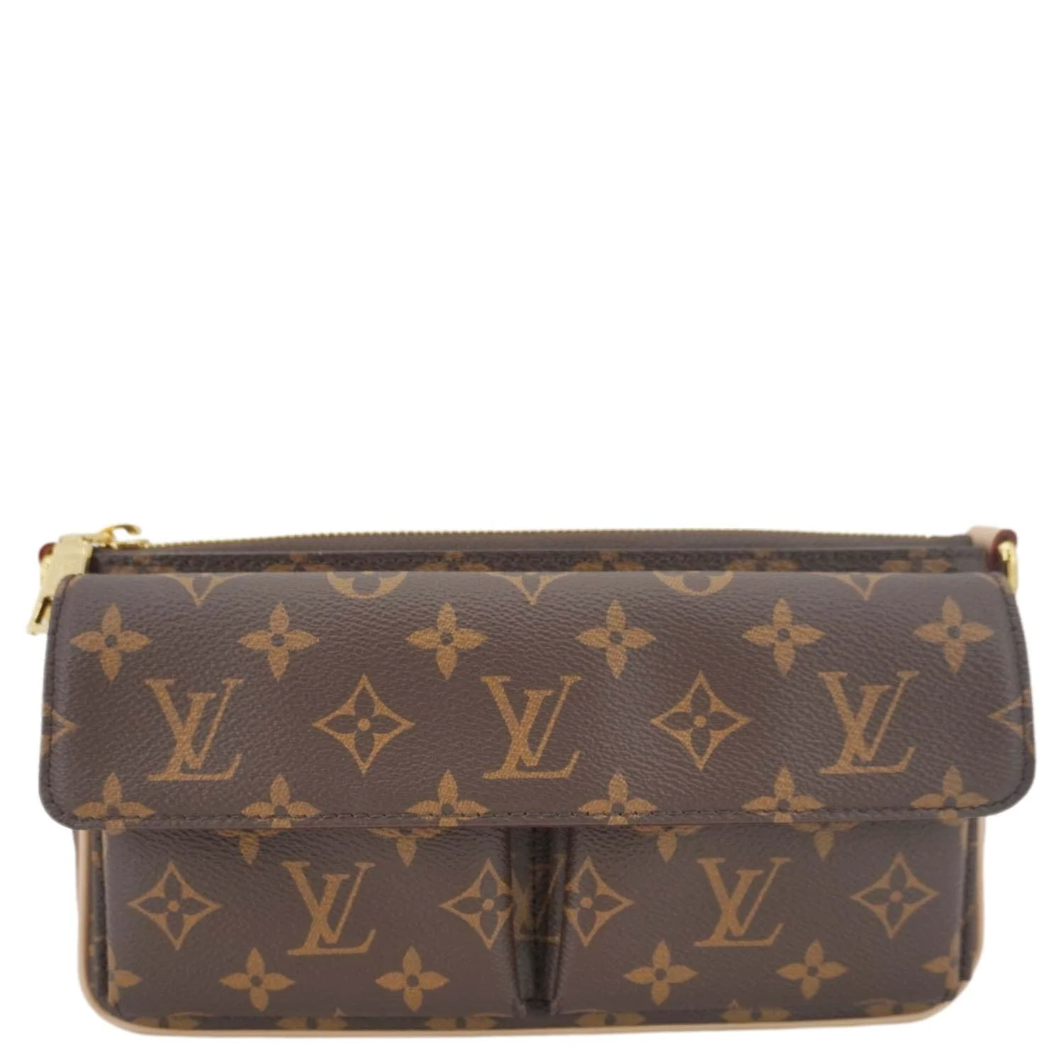 LOUIS VUITTON Vivacite Monogram Canvas Crossbody Bag Brown - Image 6