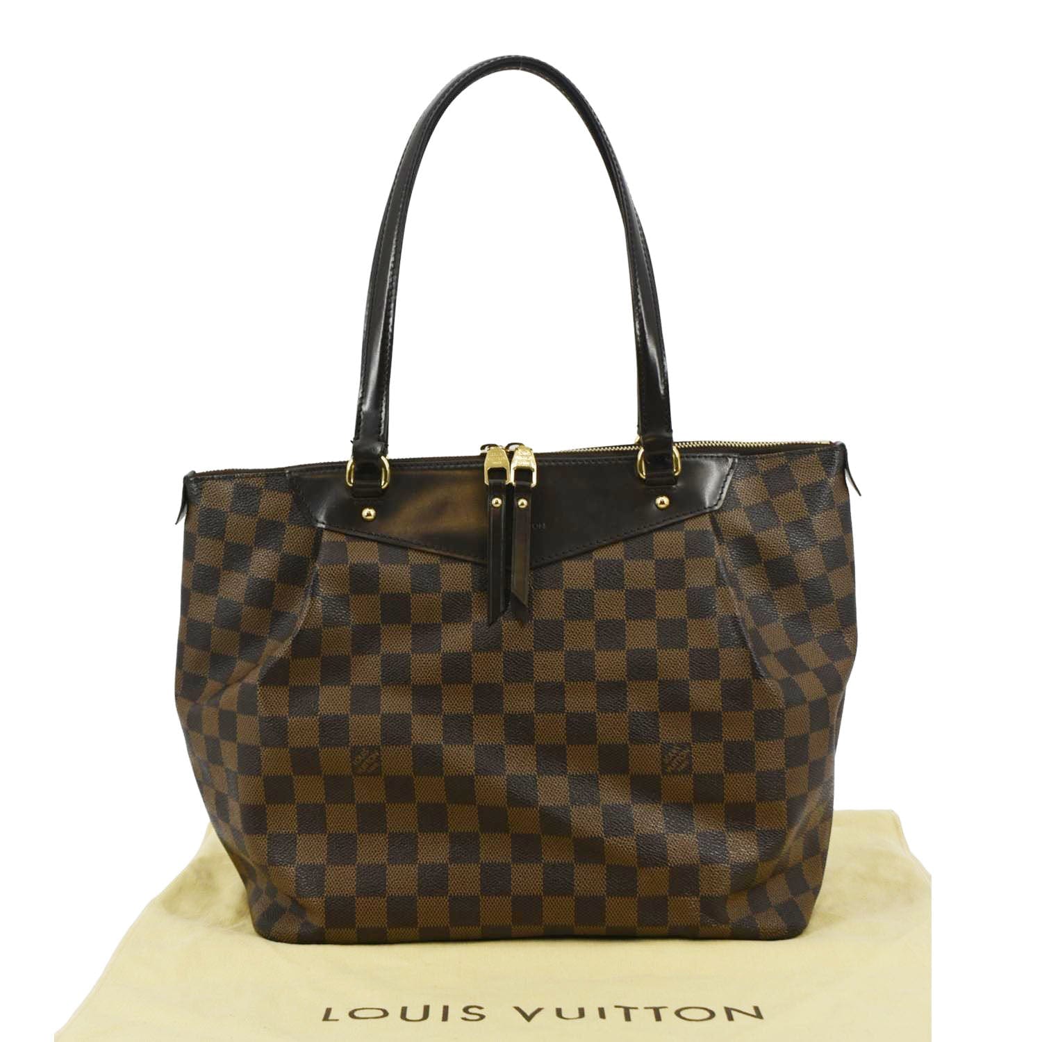 LOUIS VUITTON Westminster PM Damier Ebene Shoulder Bag Brown - Image 3