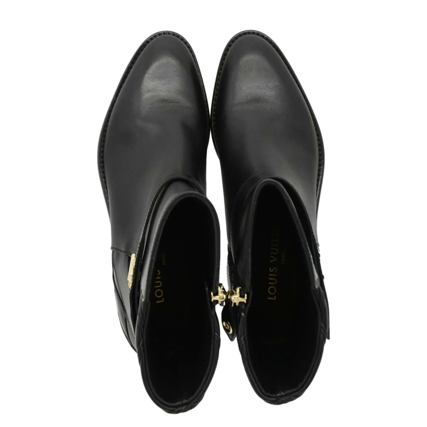LOUIS VUITTON Westside Leather Ankle Boot Black 41 - Image 3