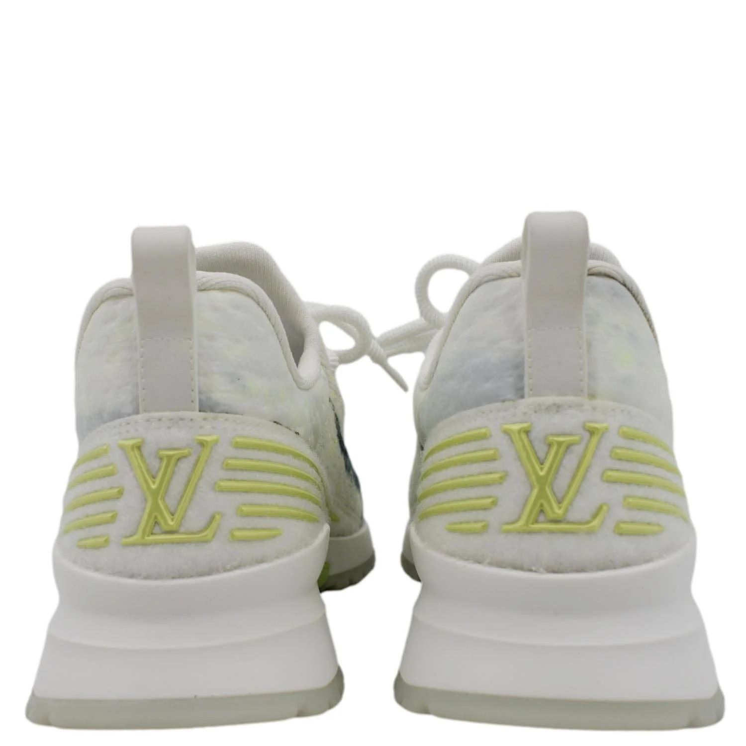 LOUIS VUITTON V.N.R Technical Knit Fabric Sneakers White Size US 6.5 - Image 6