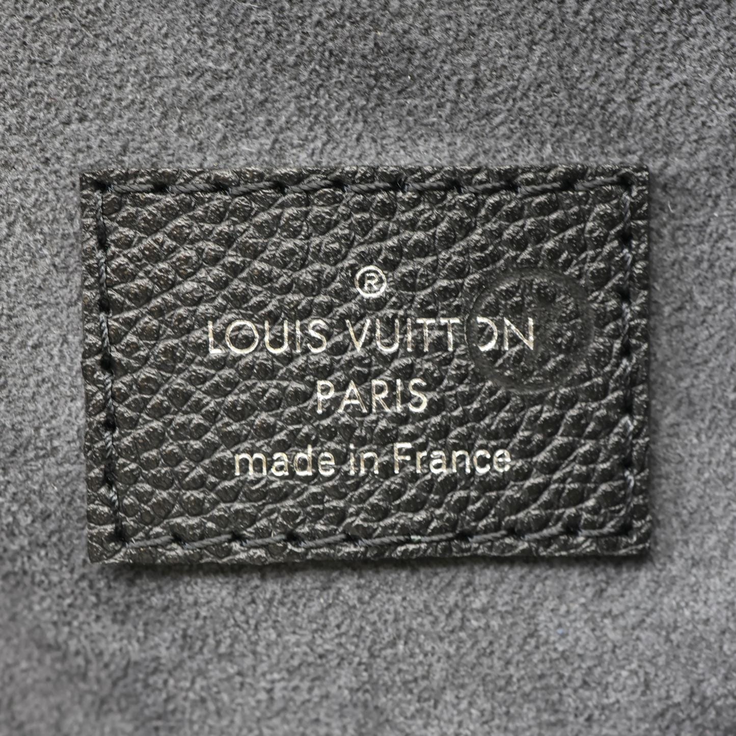 LOUIS VUITTON Why Knot MM Monogram Mahina Leather Hobo Bag Black - Image 14