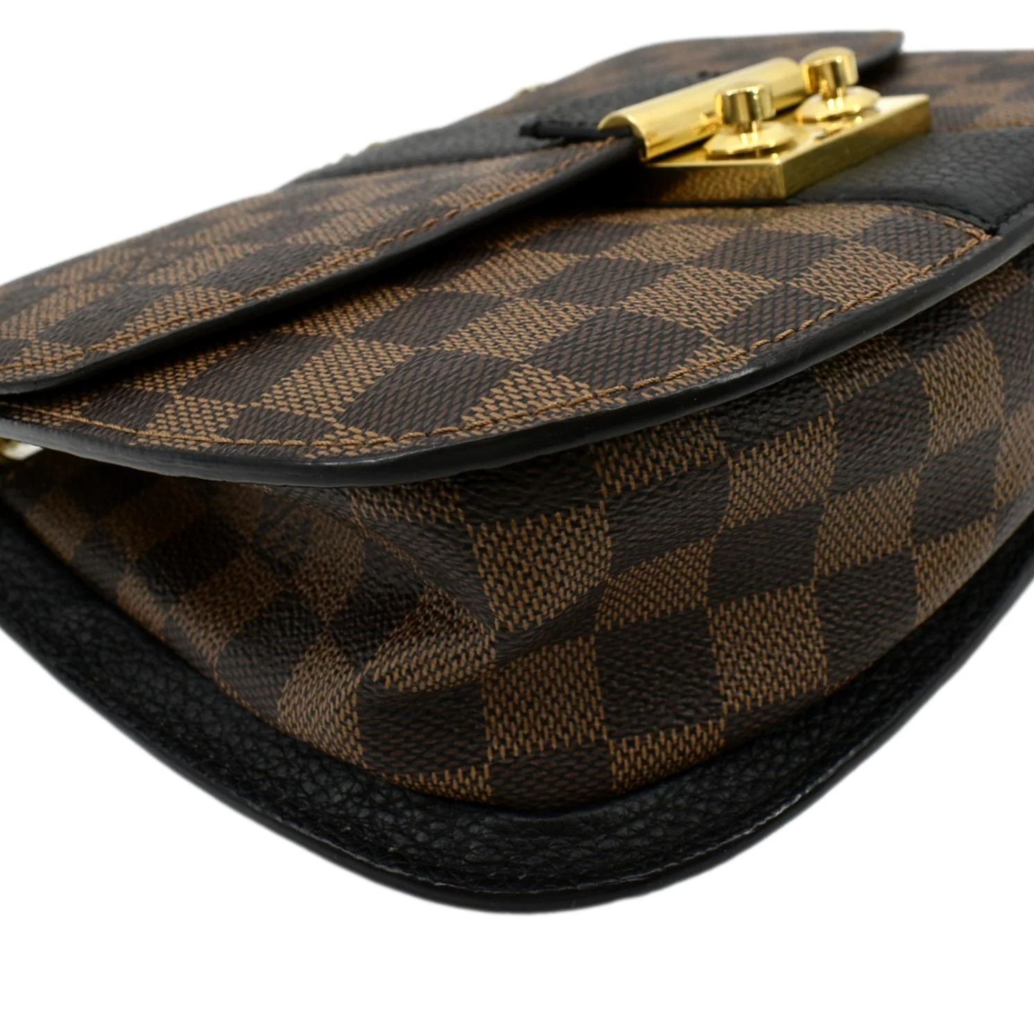 LOUIS VUITTON Wight Damier Ebene Crossbody Bag Black - Image 7