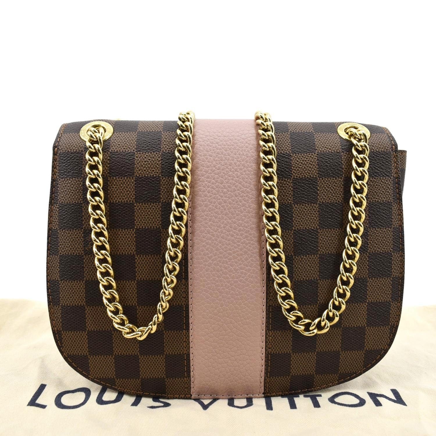 LOUIS VUITTON Wight Damier Ebene Shoulder Crossbody Bag Magnolia - Image 4