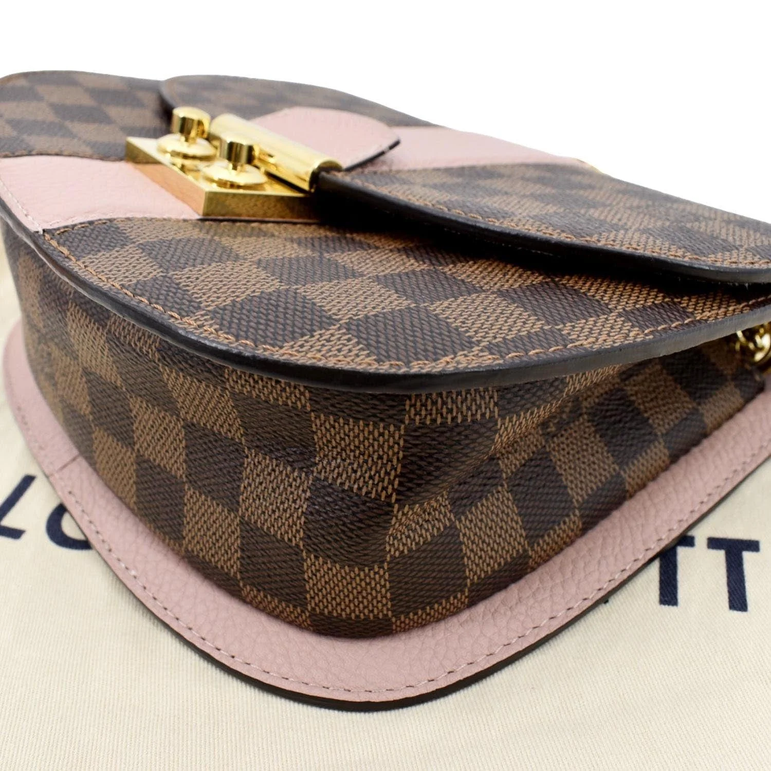 LOUIS VUITTON Wight Damier Ebene Shoulder Crossbody Bag Magnolia - Image 8