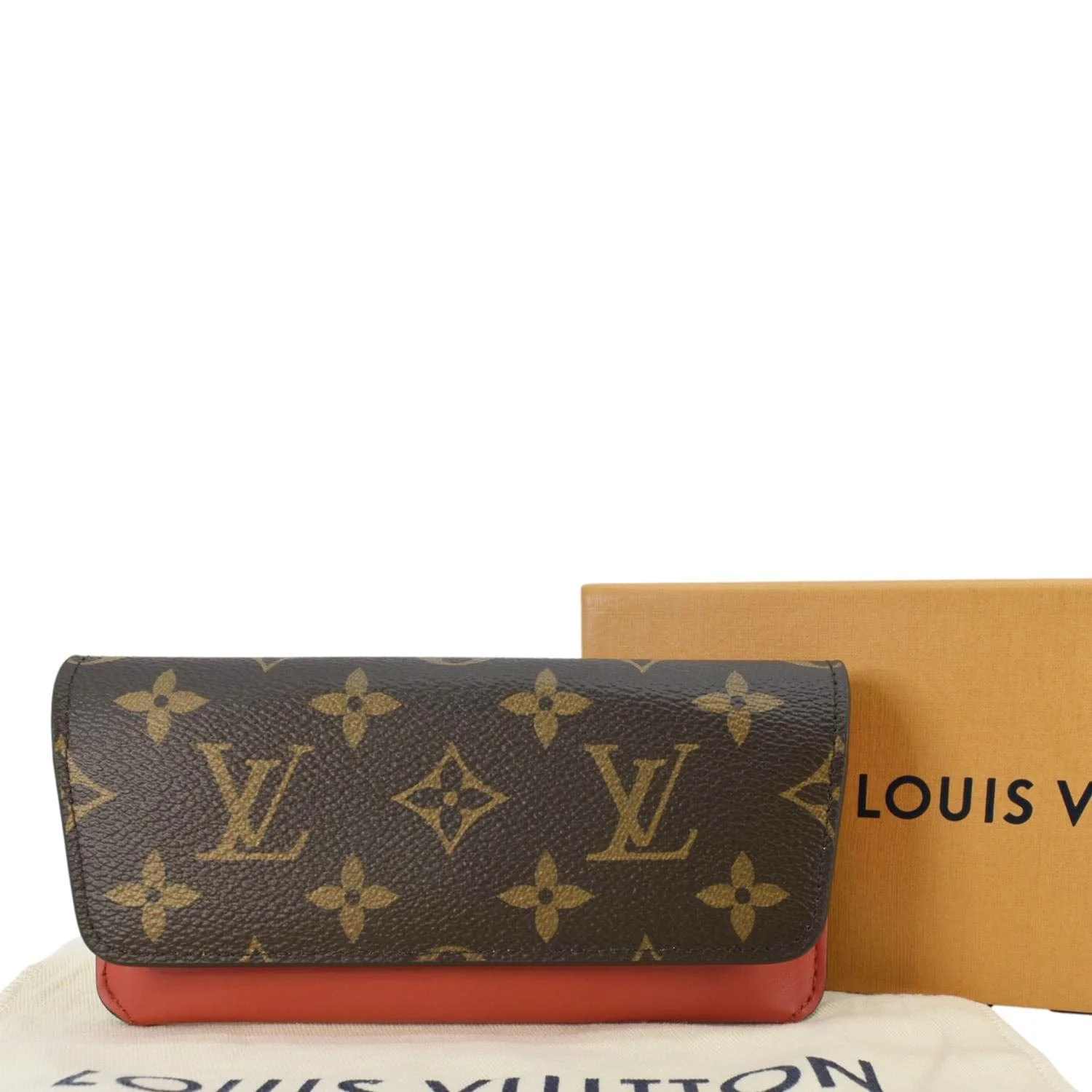 LOUIS VUITTON Woody Monogram Canvas Glasses Case Red - Image 3