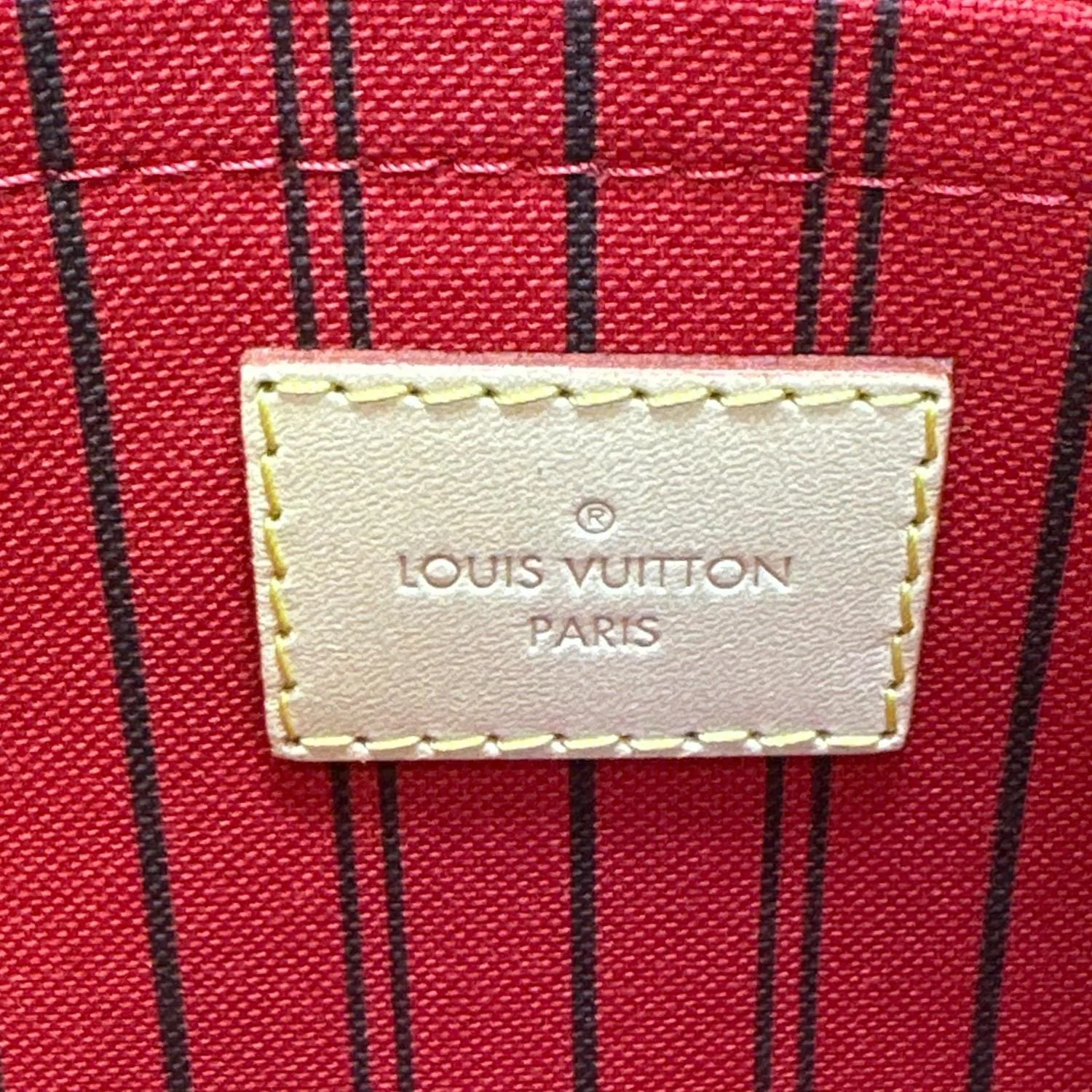 LOUIS VUITTON Neverfull Wristlet Monogram Canvas Pouch Brown - Image 10