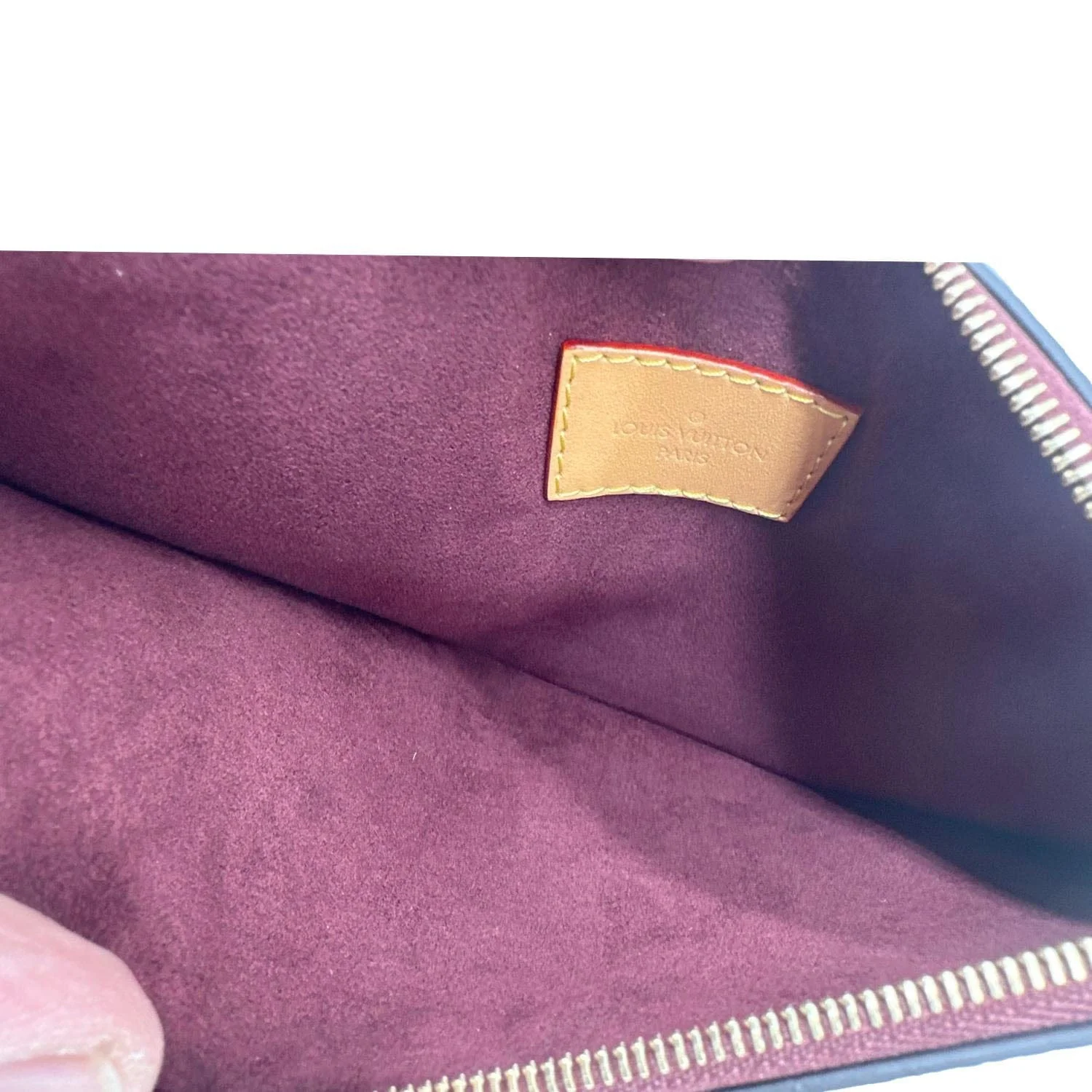 LOUIS VUITTON Neverfull Wristlet Monogram Canvas Pouch Brown - Image 10