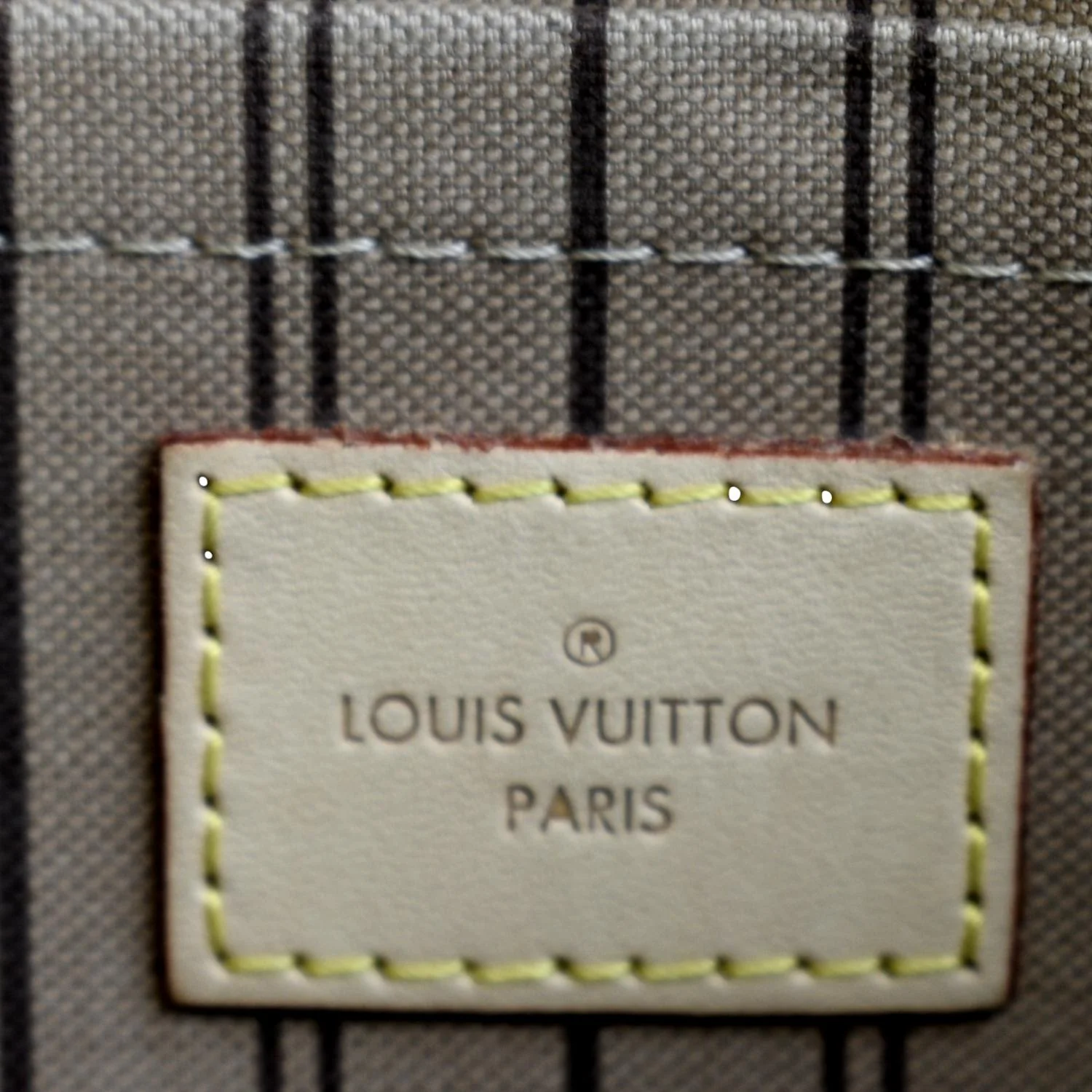 LOUIS VUITTON Neverfull Monogram Canvas Pochette Wristlet Pouch Brown - Image 10