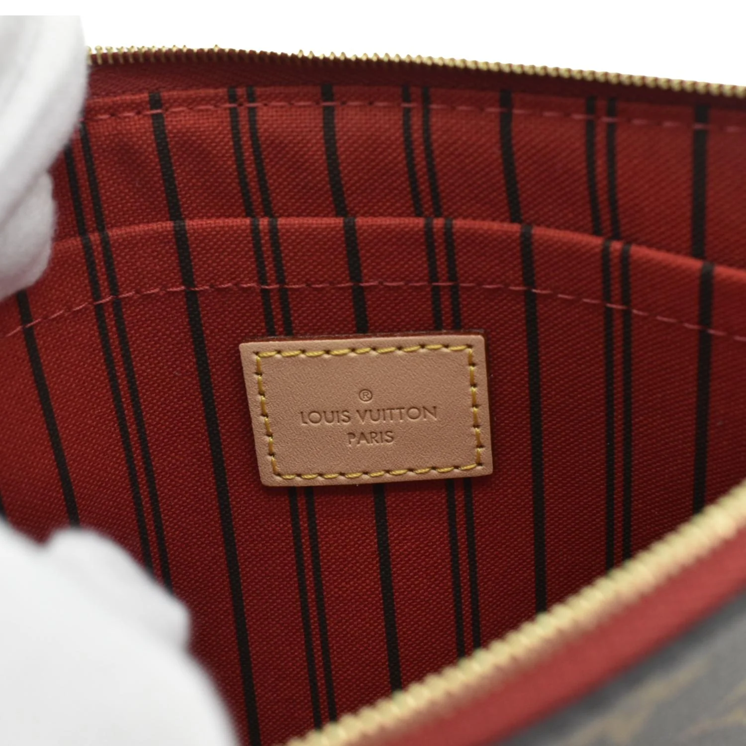LOUIS VUITTON Monogram Canvas Wristlet Pouch Brown - Image 11