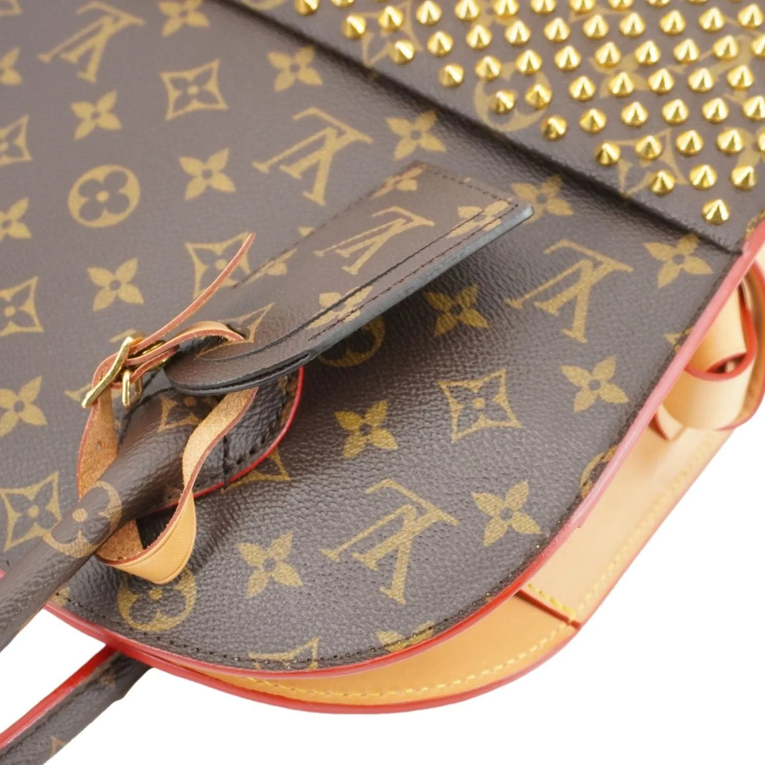 LOUIS VUITTON x Christian Louboutin Monogram Canvas Iconoclast Tote Bag Brown - Image 7