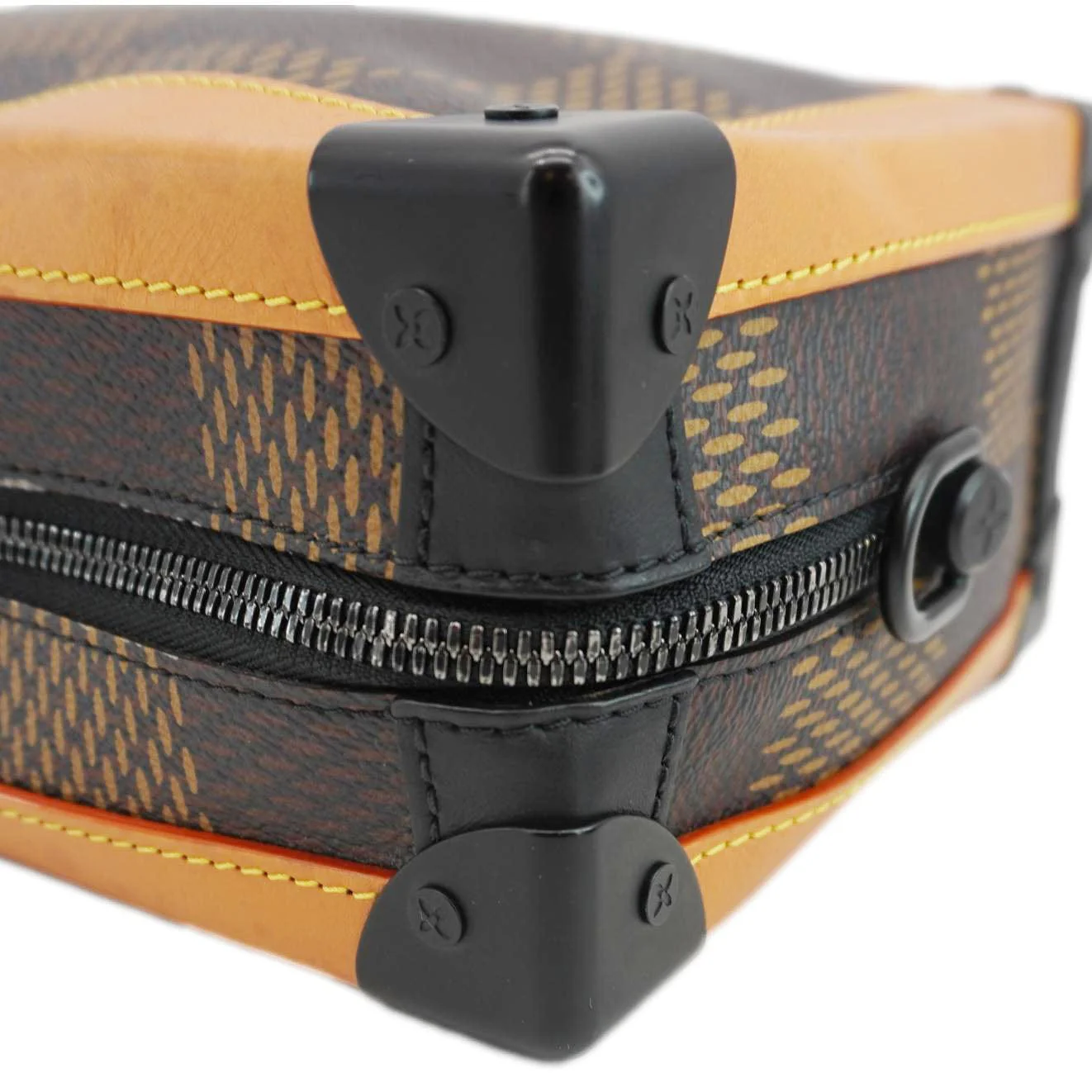 LOUIS VUITTON X NIGO Soft Trunk Giant Damier Ebene Monogram Shoulder Bag Brown - Image 10
