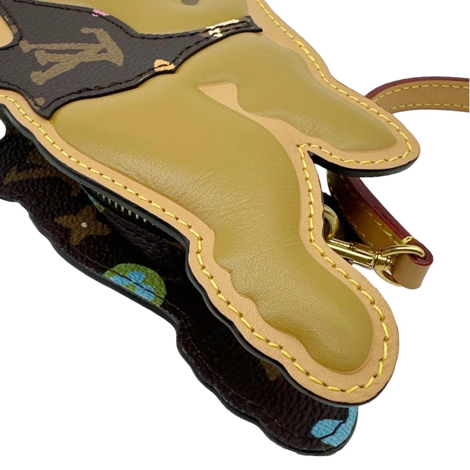 LOUIS VUITTON X Tyler The Creator Dog On Strap Monogram Craggy Canvas Crossbody Bag Brown - Image 8