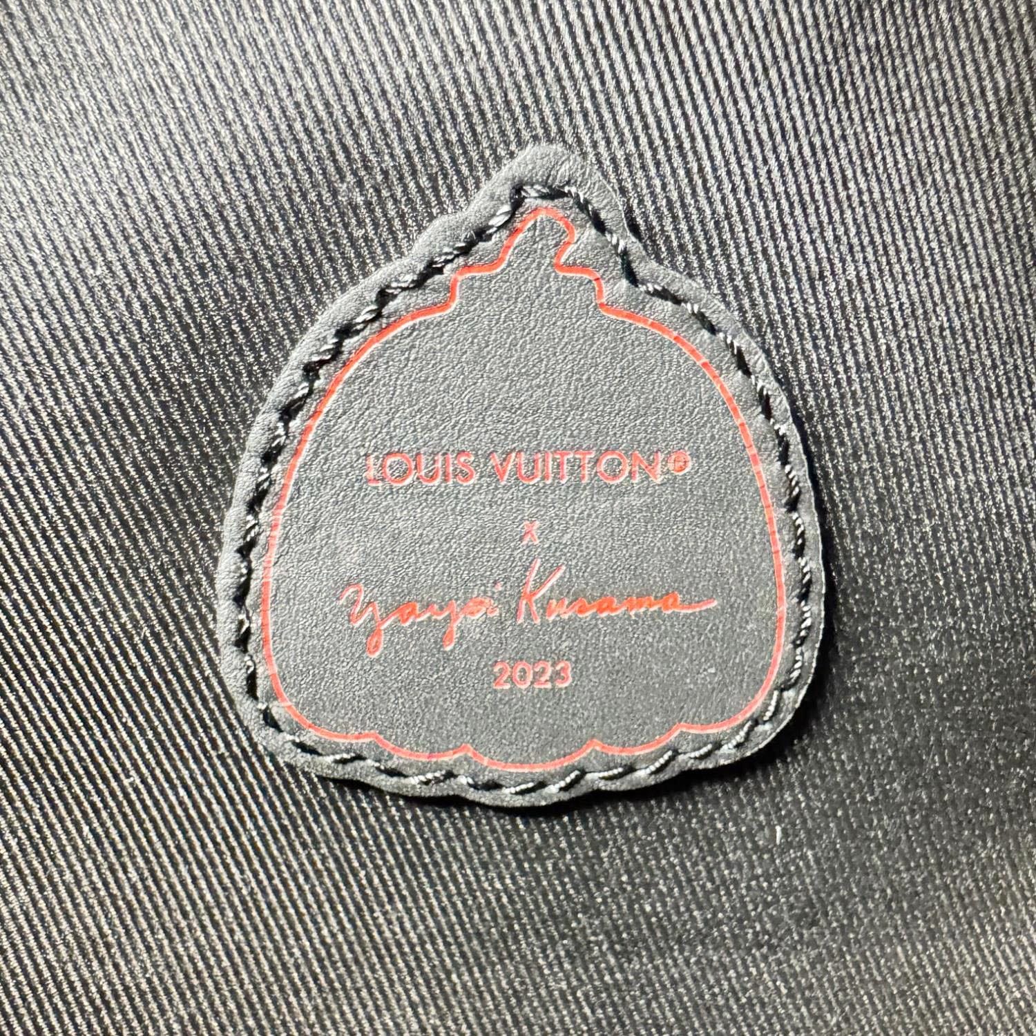LOUIS VUITTON x Yayoi Kusama Keepall 50 Bandouliere Taurillon Monogram Travel Bag Black - Image 23