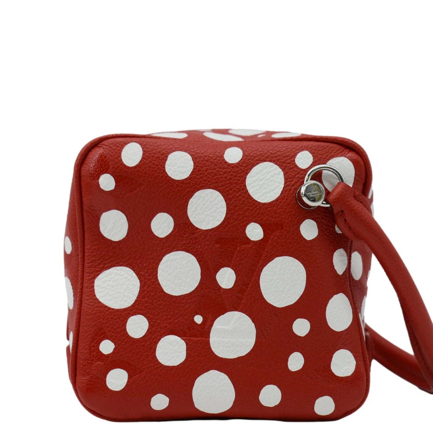 LOUIS VUITTON x YAYOI Kusama Square Overseas Monogram Leather Shoulder Bag Red - Image 4
