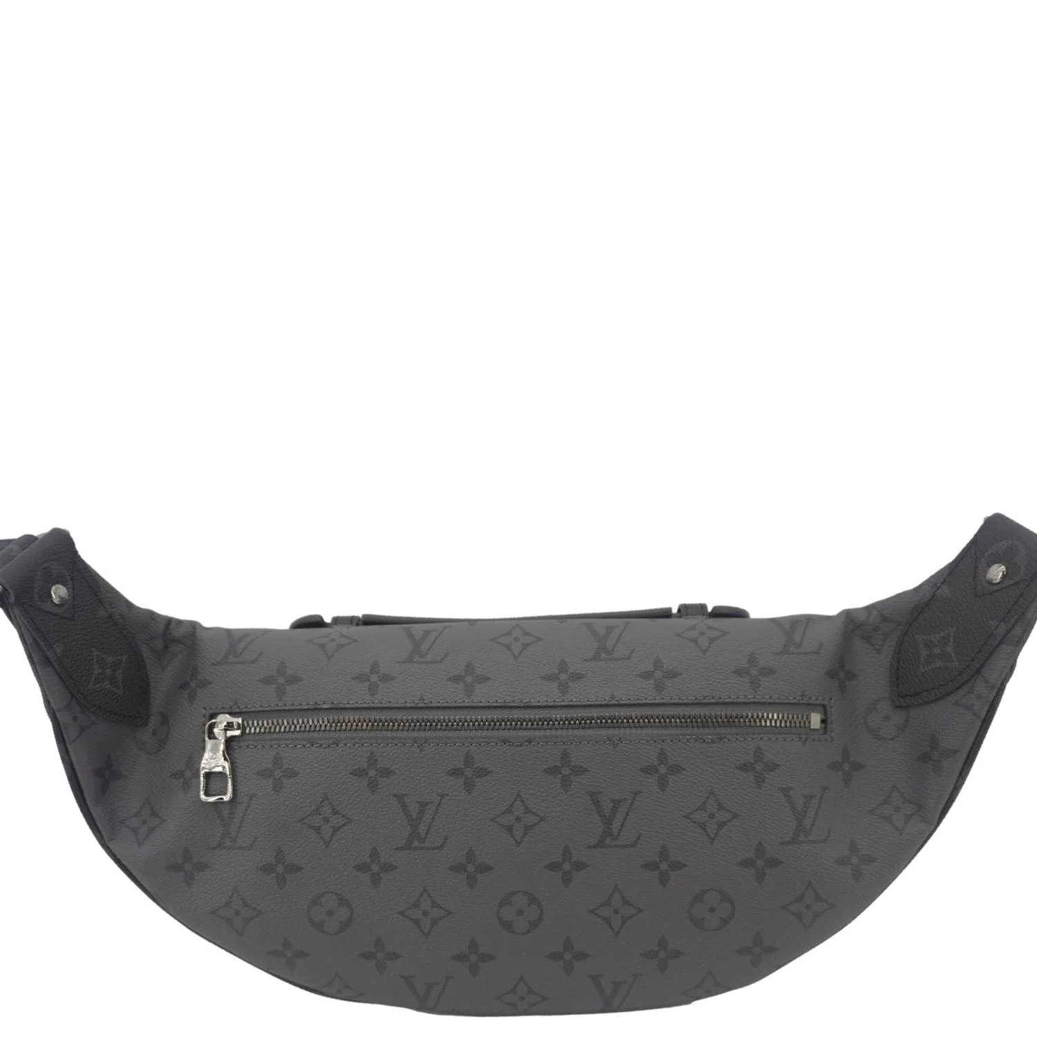 LOUIS VUITTON LV X YK Monogram Reverse Eclipse Pumpkin Canvas Bumbag Gray - Image 6