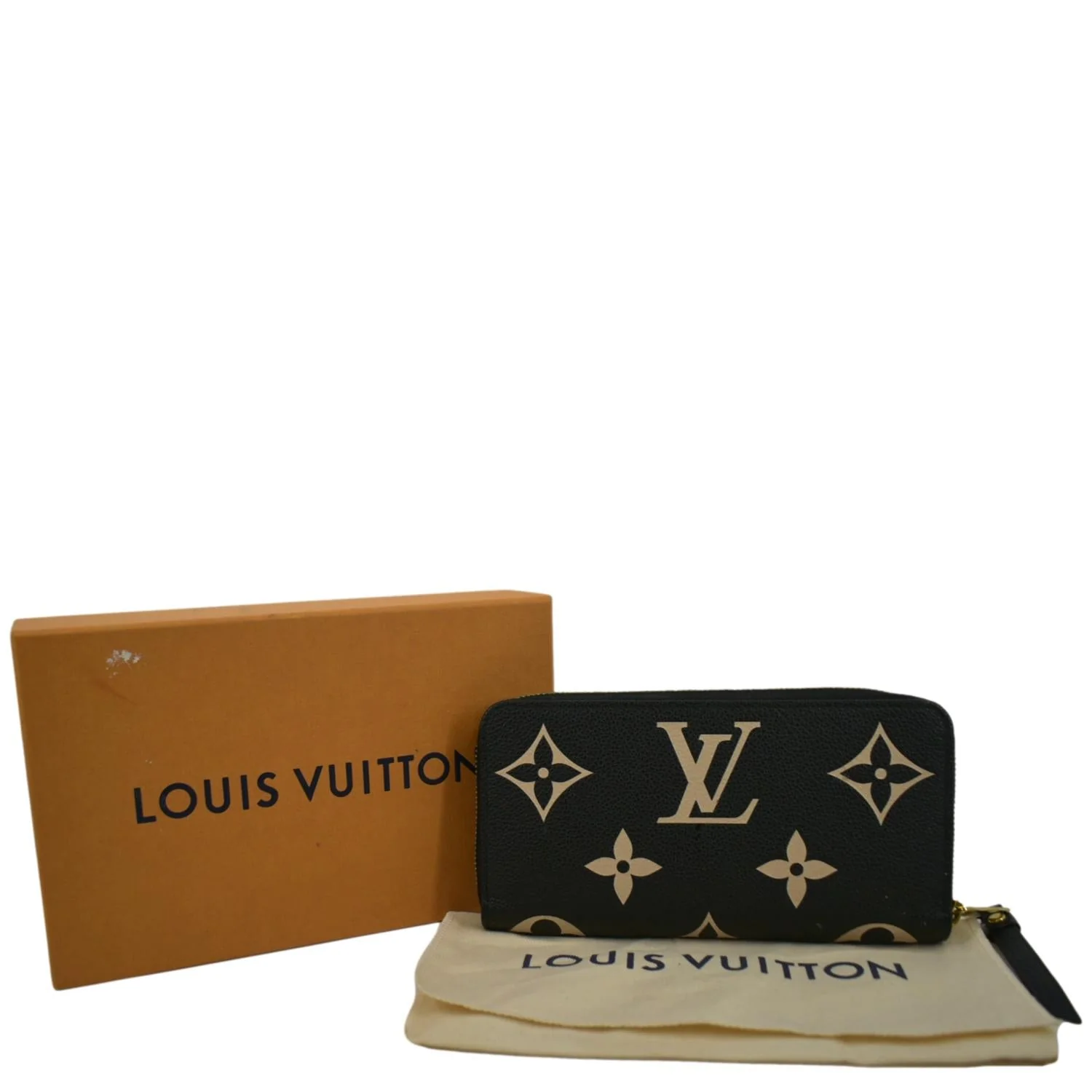 LOUIS VUITTON Zip Around Monogram Empriente Leather Wallet Bicolor - Image 3