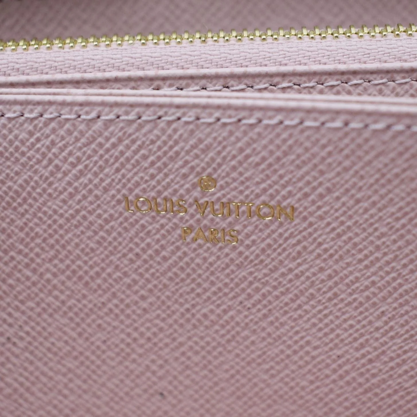 LOUIS VUITTON Zip Around Monogram Canvas Wallet Rose Ballerine - Image 12