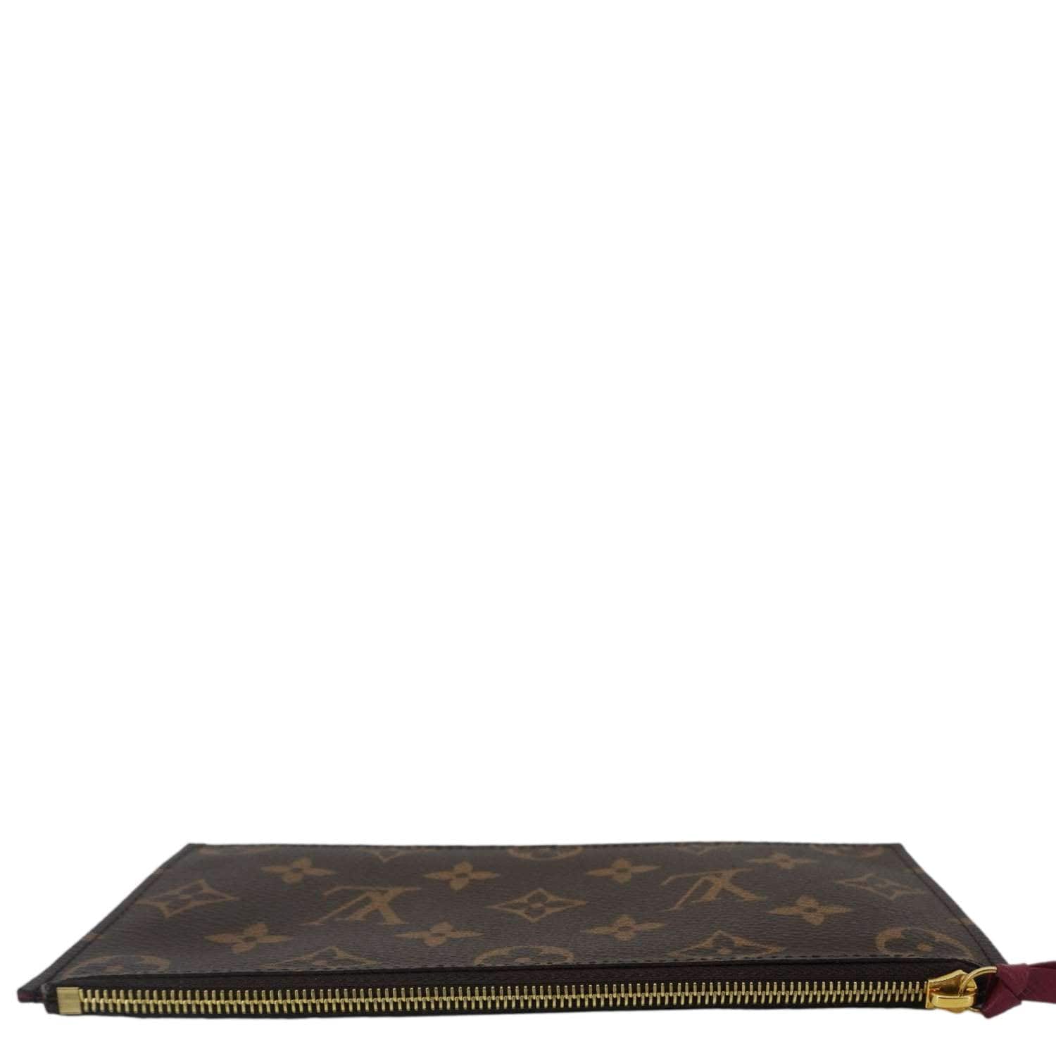 LOUIS VUITTON Felicie Zippered Monogram Canvas Insert Pouch Brown - Image 4
