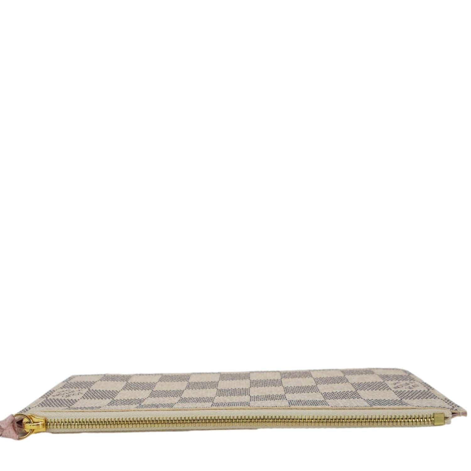LOUIS VUITTON Felicie Zippered Damier Azur Insert Pouch Rose Ballerine - Image 5