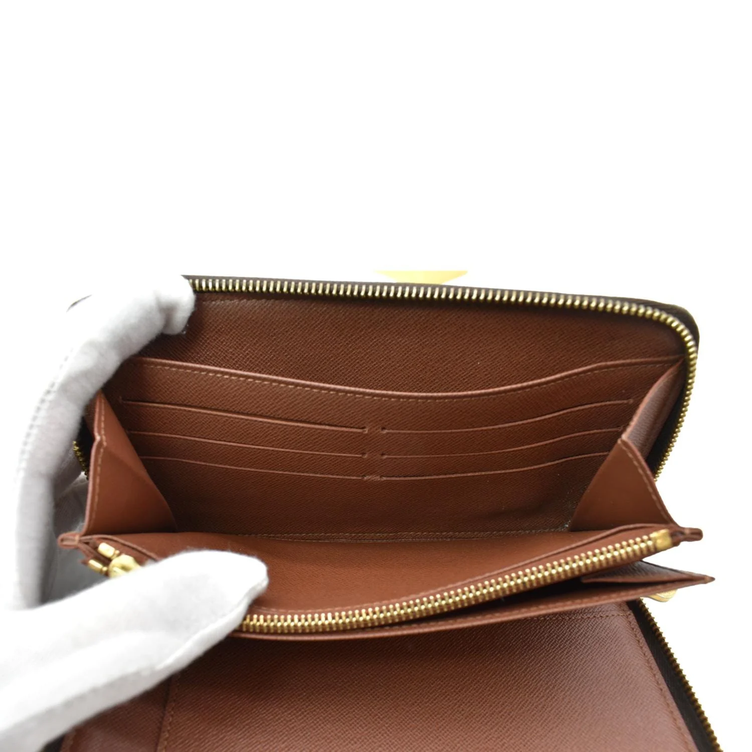 LOUIS VUITTON Zippy Organizer Monogram Canvas Wallet Brown - Image 10