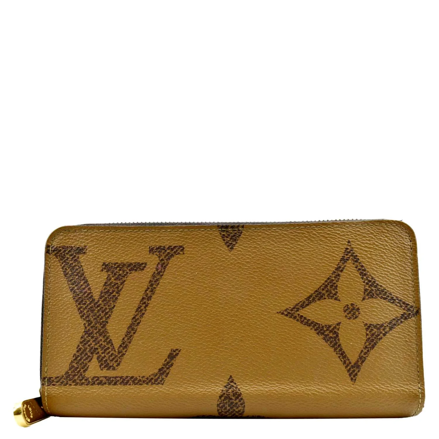 LOUIS VUITTON Giant Monogram Reverse Zippy Wallet Brown - Image 3
