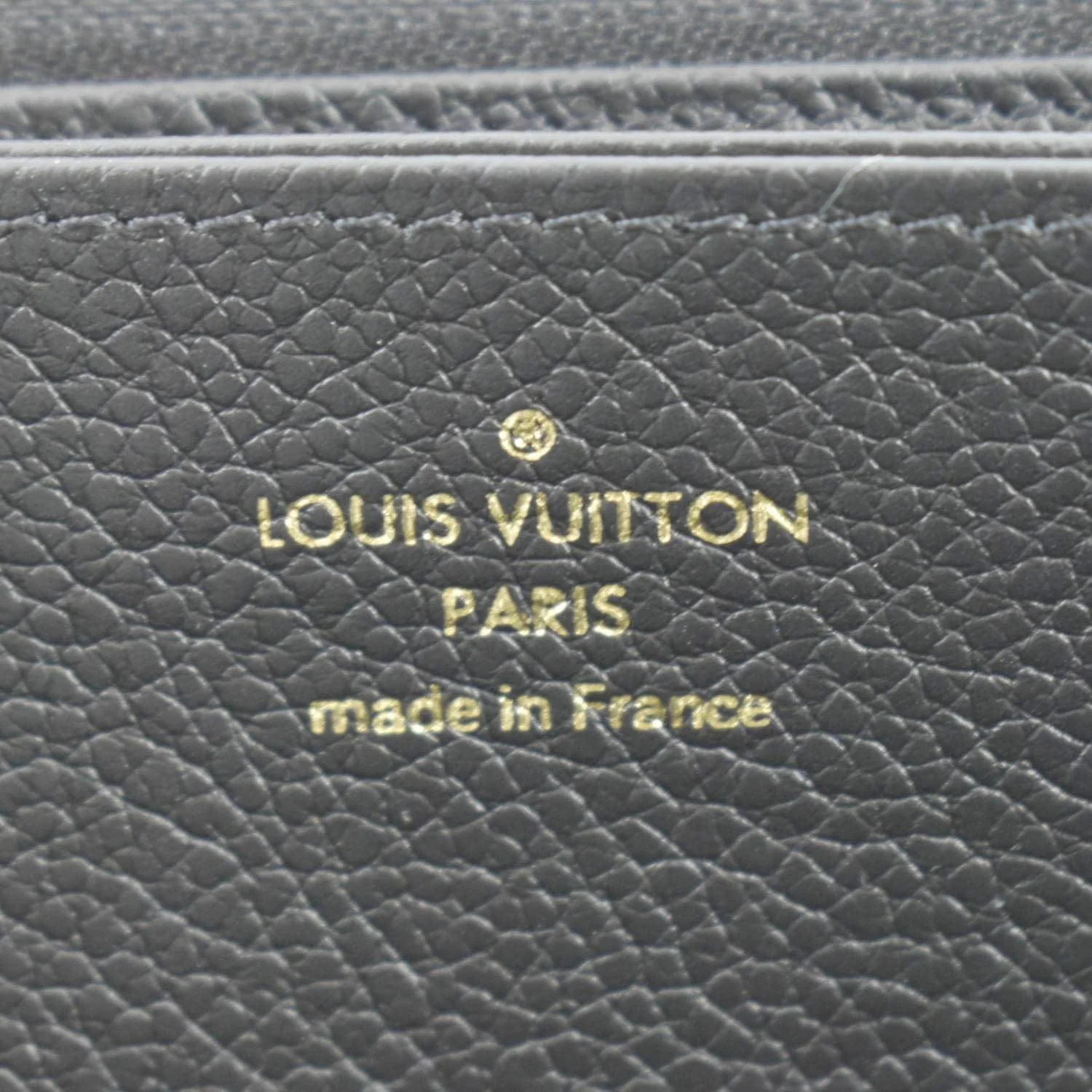 LOUIS VUITTON Bicolor Monogram Empreinte Leather Zippy Wallet Black - Image 11